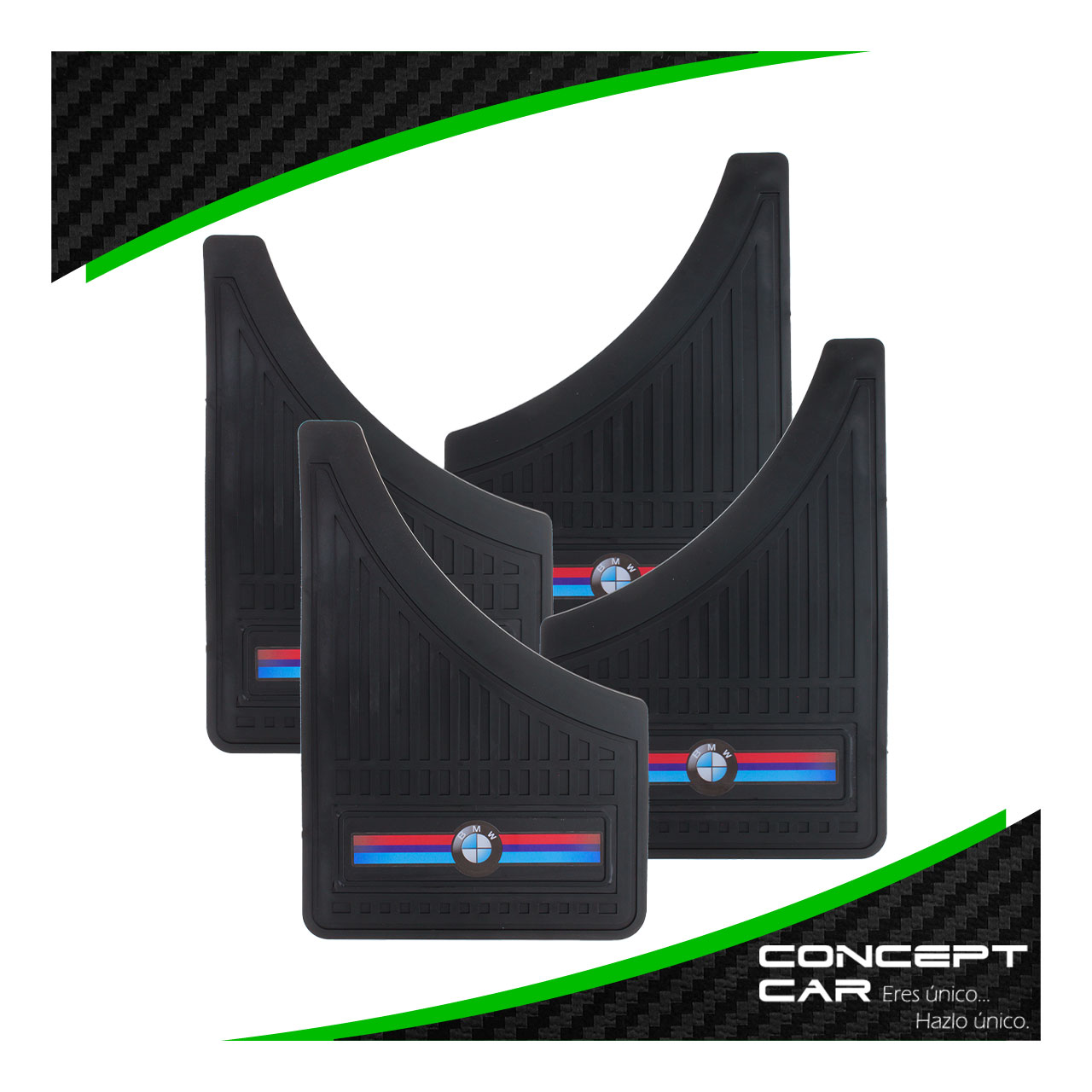 Kit 4 Loderas Pantaletas Auto Camioneta Plastico Marca Premium