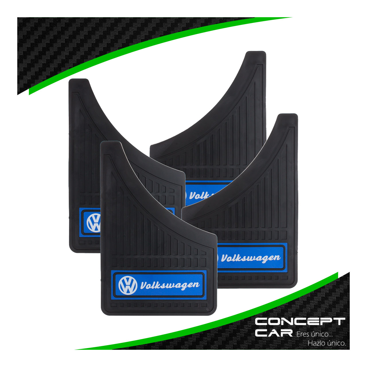 Kit 4 Lodera Pantaleta Auto Camioneta Plastico Vw Volkswagen