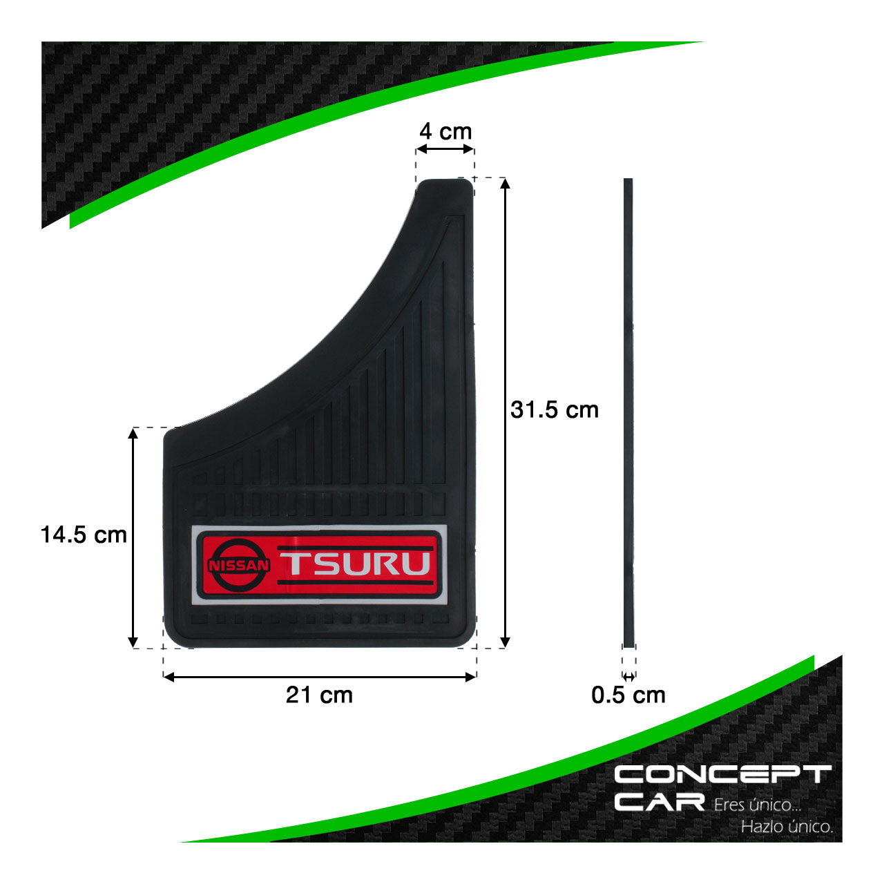 Kit 4 Lodera Pantaleta Auto Camioneta Plastico Nissan