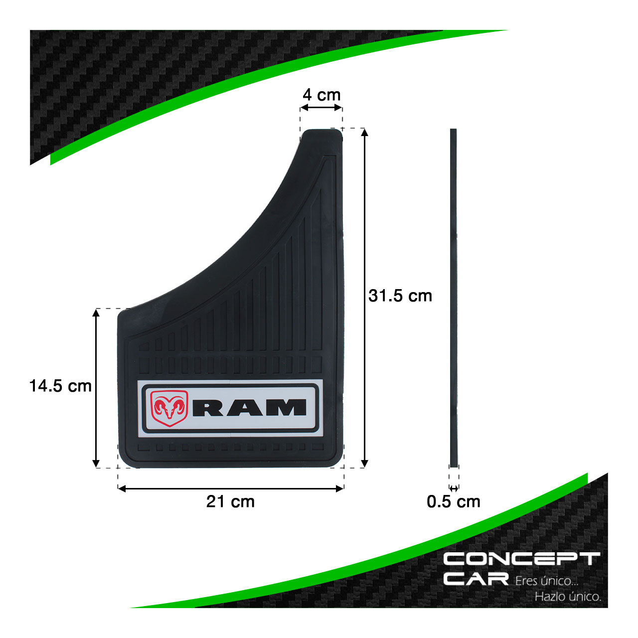 Kit 4 Lodera Pantaleta Auto Camioneta Plastico Marcas Varios
