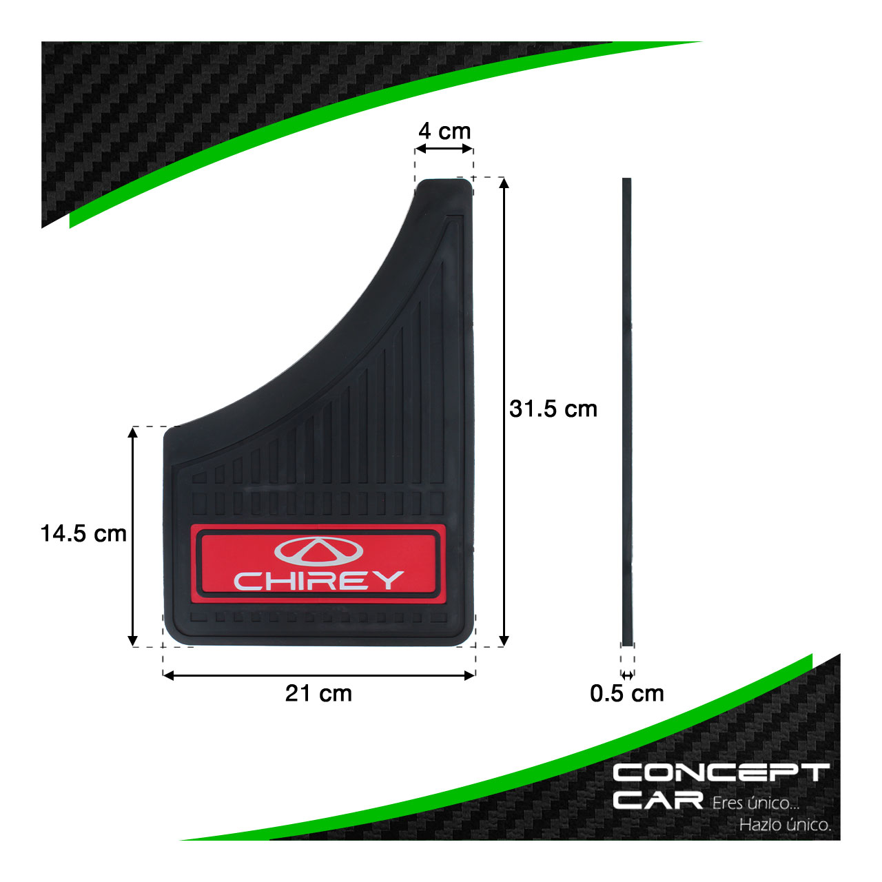 Kit 4 Lodera Pantaleta Auto Camioneta Plastico Marcas Nuevas