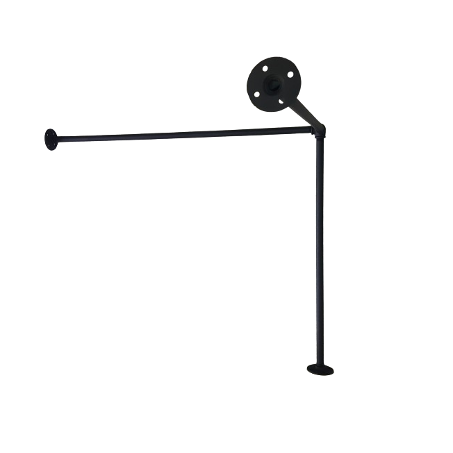 Cortinero Vestidor Esquina, Probador Boutique, Acero 1x1 M.