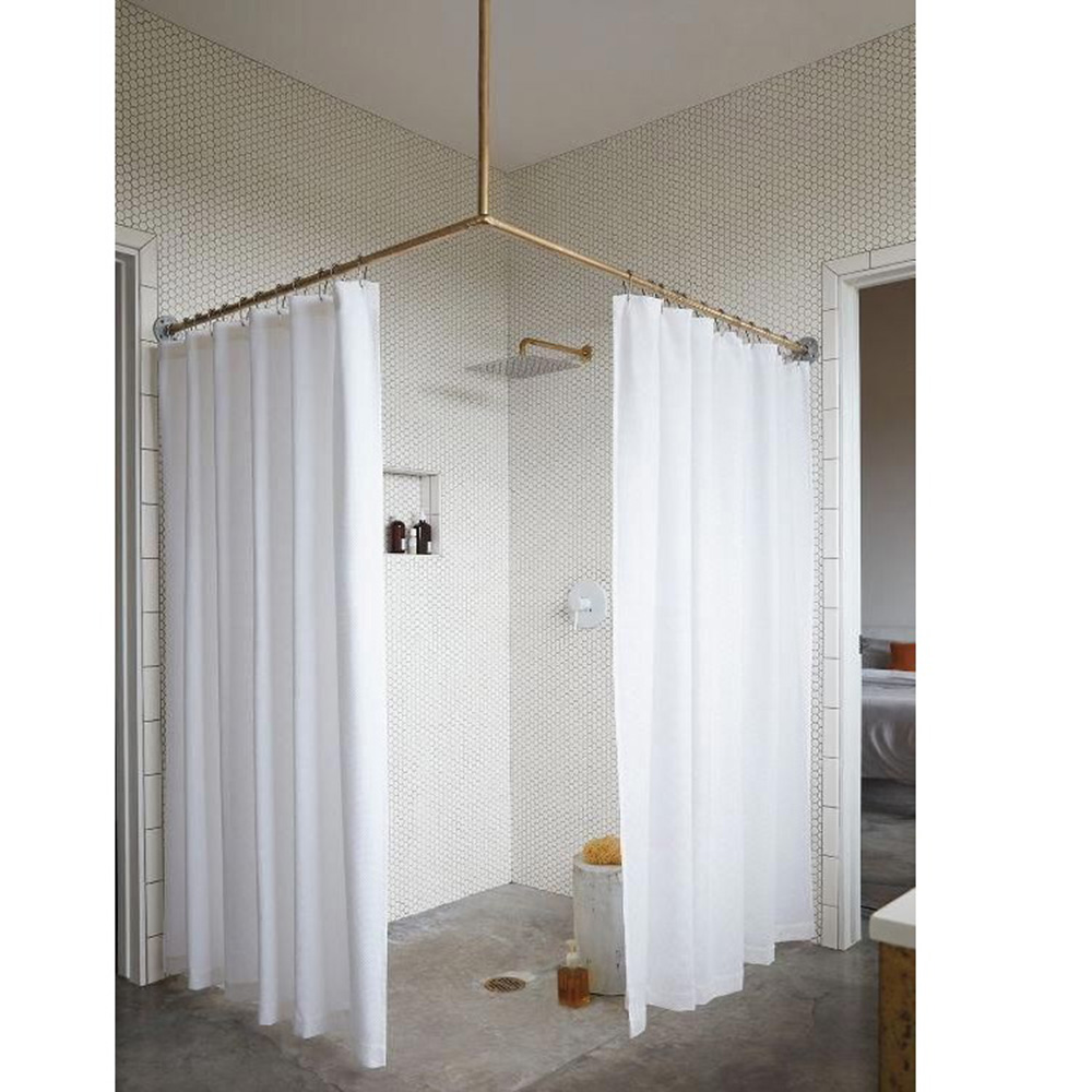 Cortinero Vestidor Esquina, Probador Boutique, Acero 1x1 M.