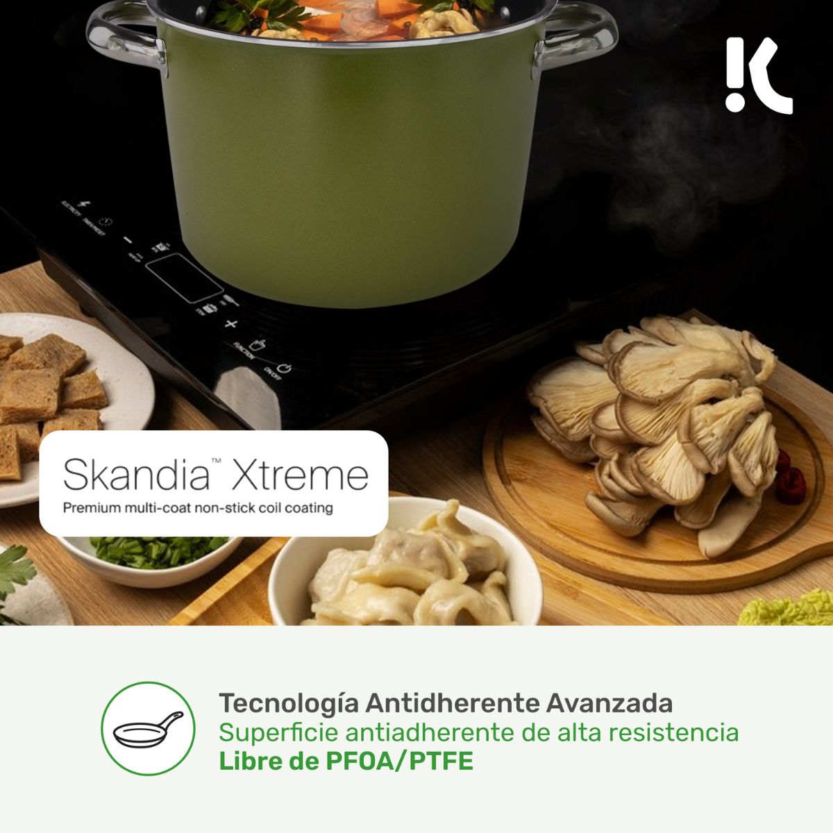 Olla Antiadherente 24cm - Bateria de Cocina - KONVIENE SIEMPRE - Accesorios
