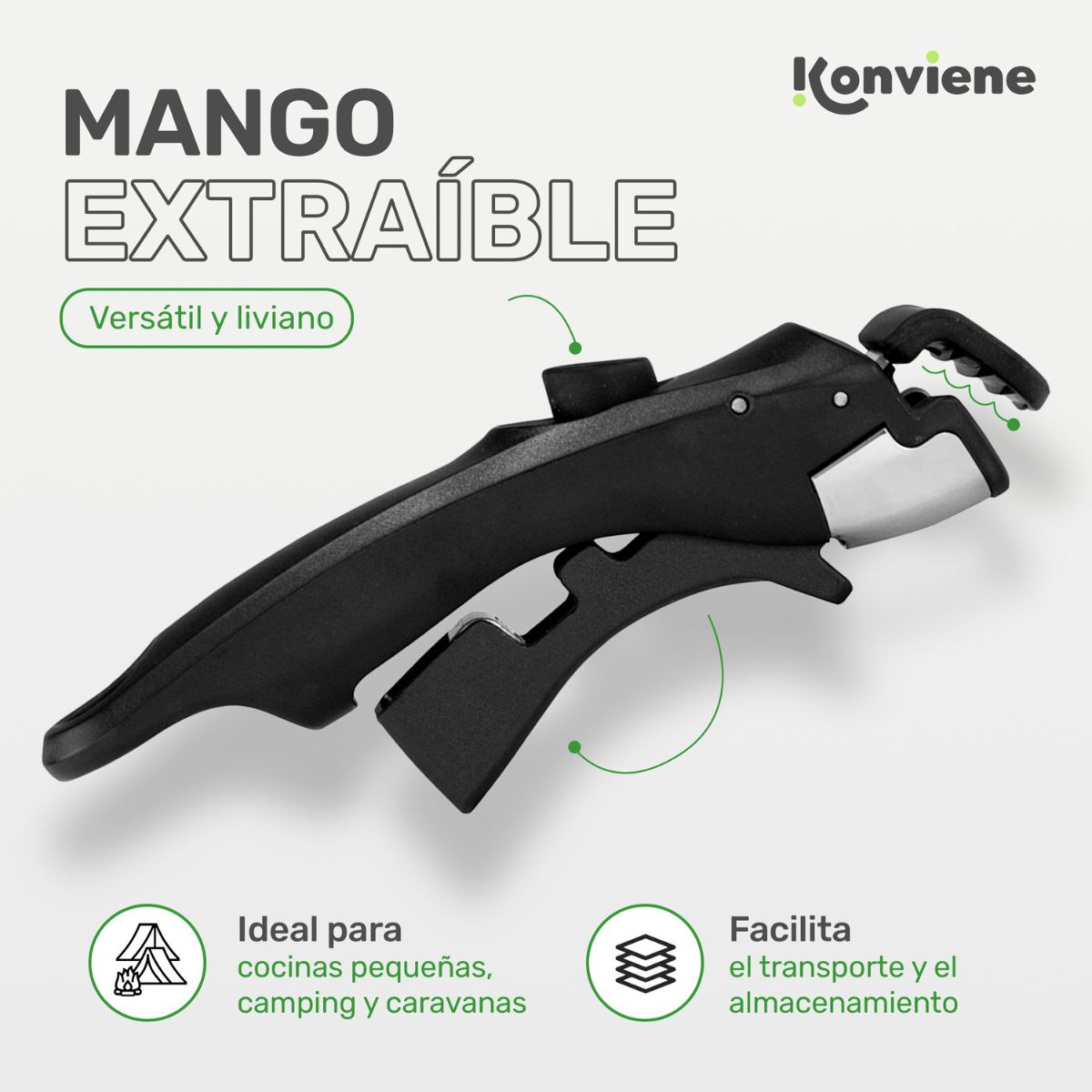 x2 Sarten Antiadherente - Bateria de Cocina KONVIENE SIEMPRE - Accesorios