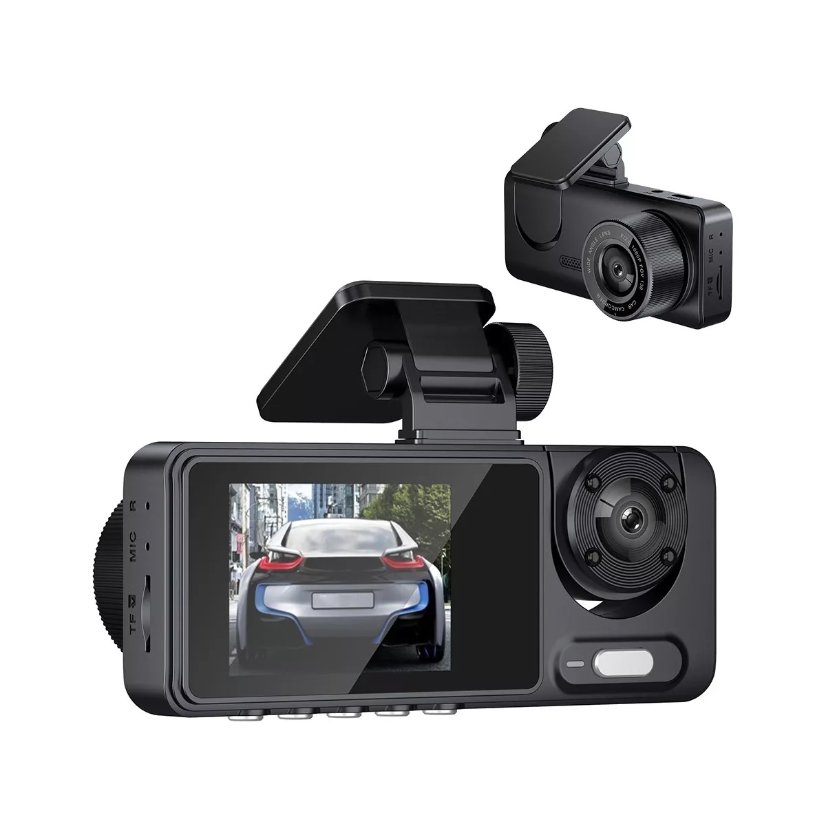 Espejo Retrovisor Camara Para Automoviles Coche Con 3 Cám