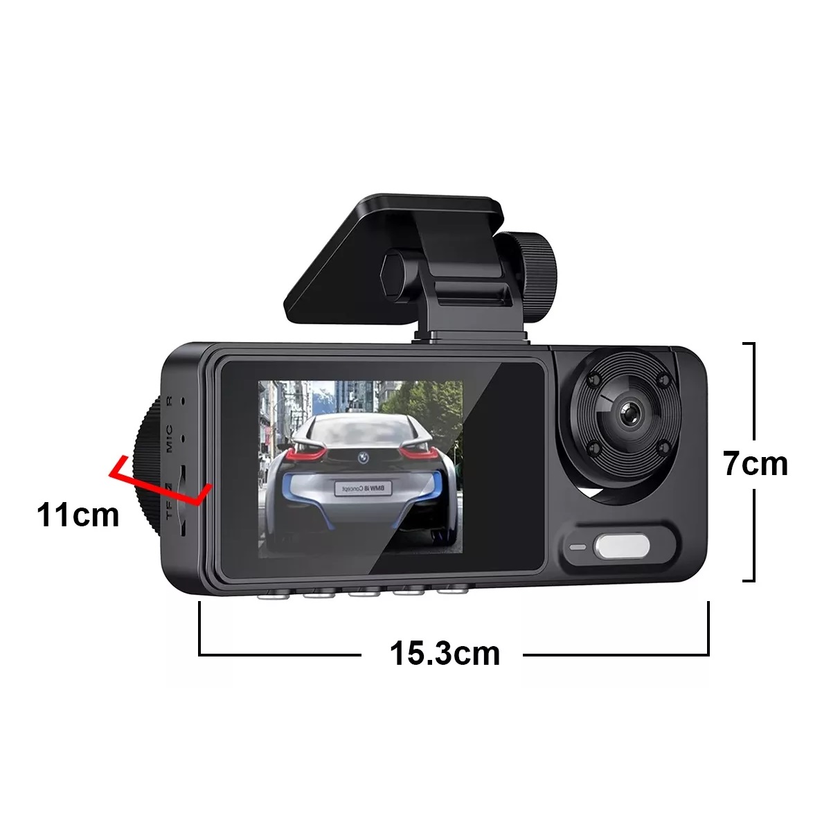 Espejo Retrovisor Camara Para Automoviles Coche Con 3 Cám