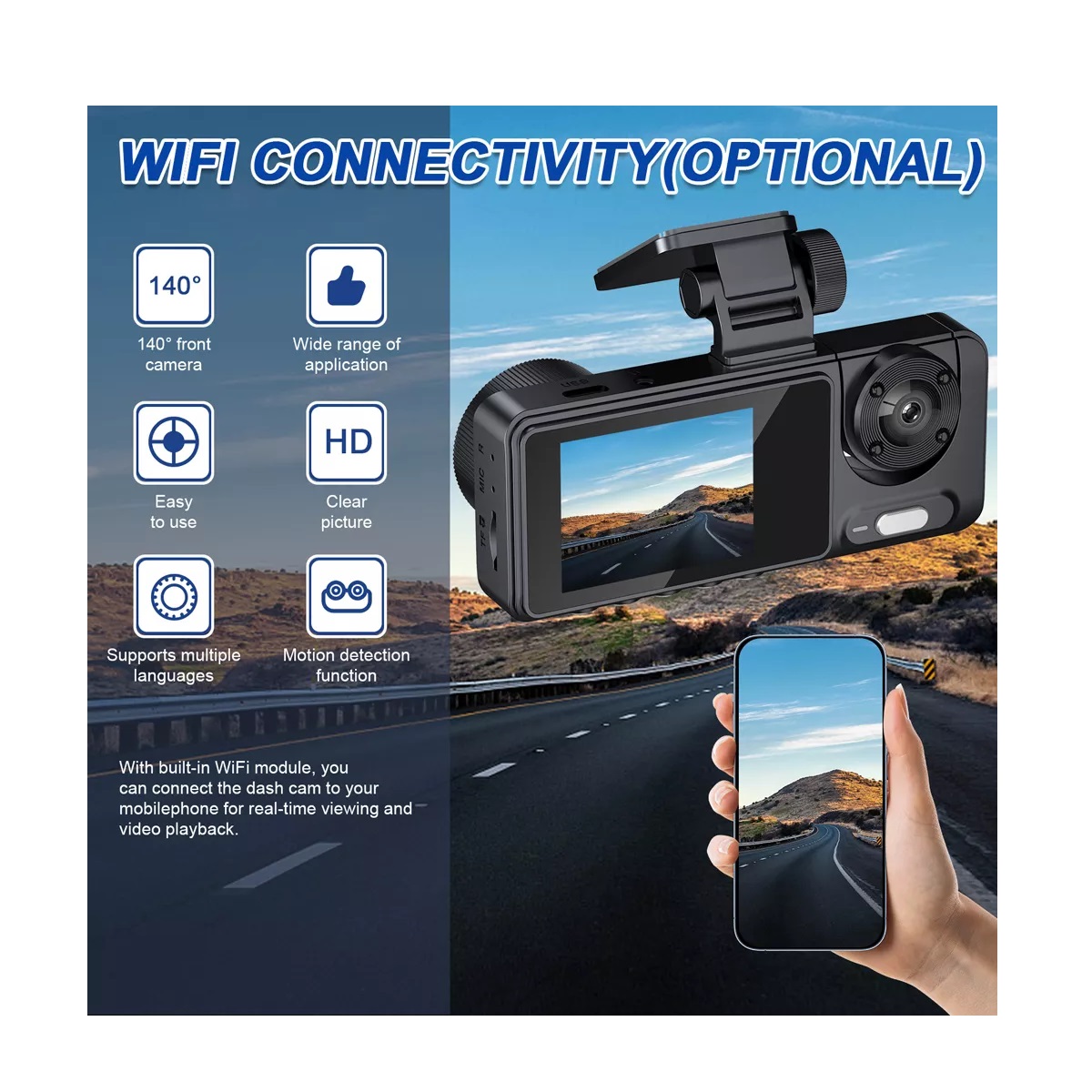 Espejo Retrovisor Camara Para Automoviles Coche Con 3 Cám