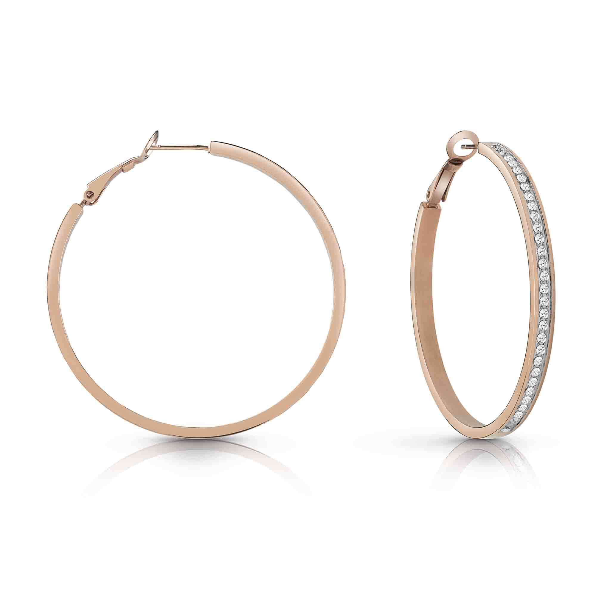 Kit Reloj y Aretes Guess ICONIC para Dama GW0477L3-K24 Oro Rosa