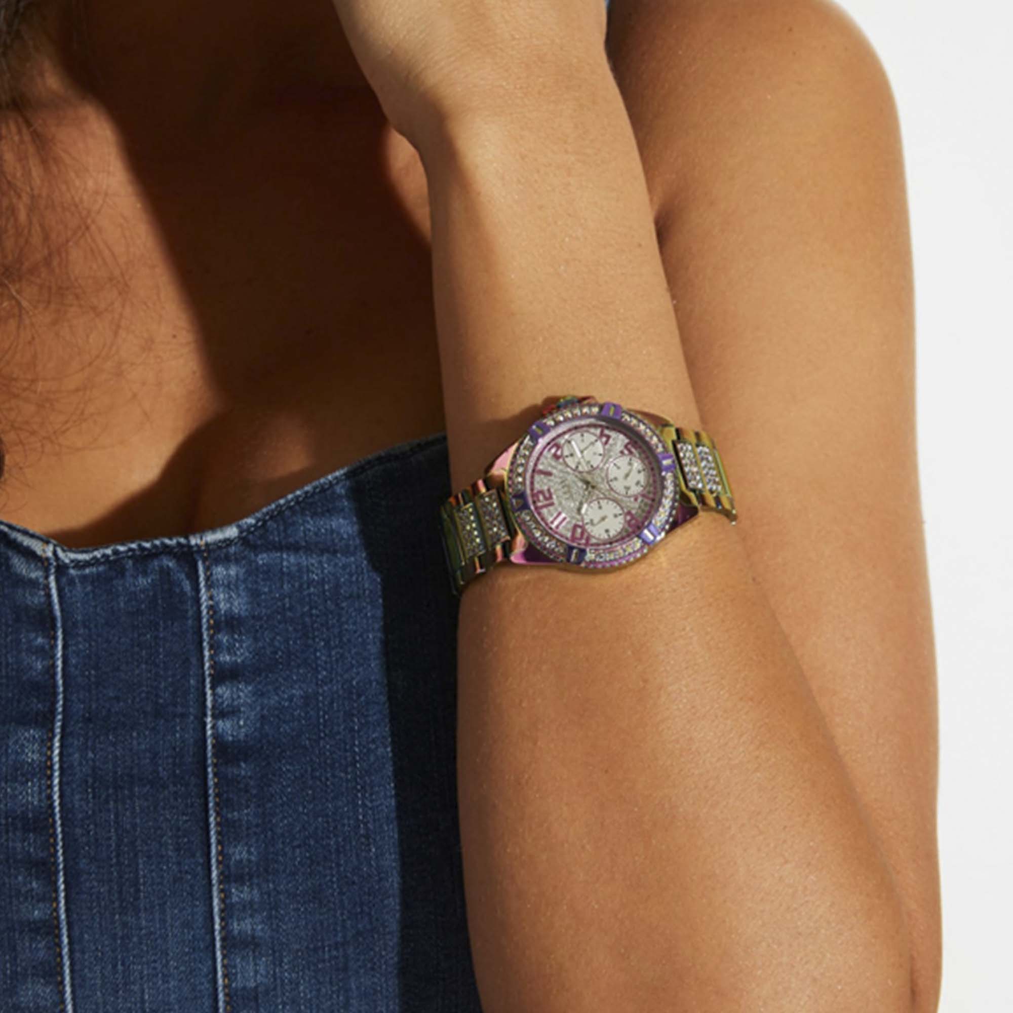 Kit Reloj y Pulsera Guess LADY FRONTIER Dama GW0044L1-K24 Iridiscente