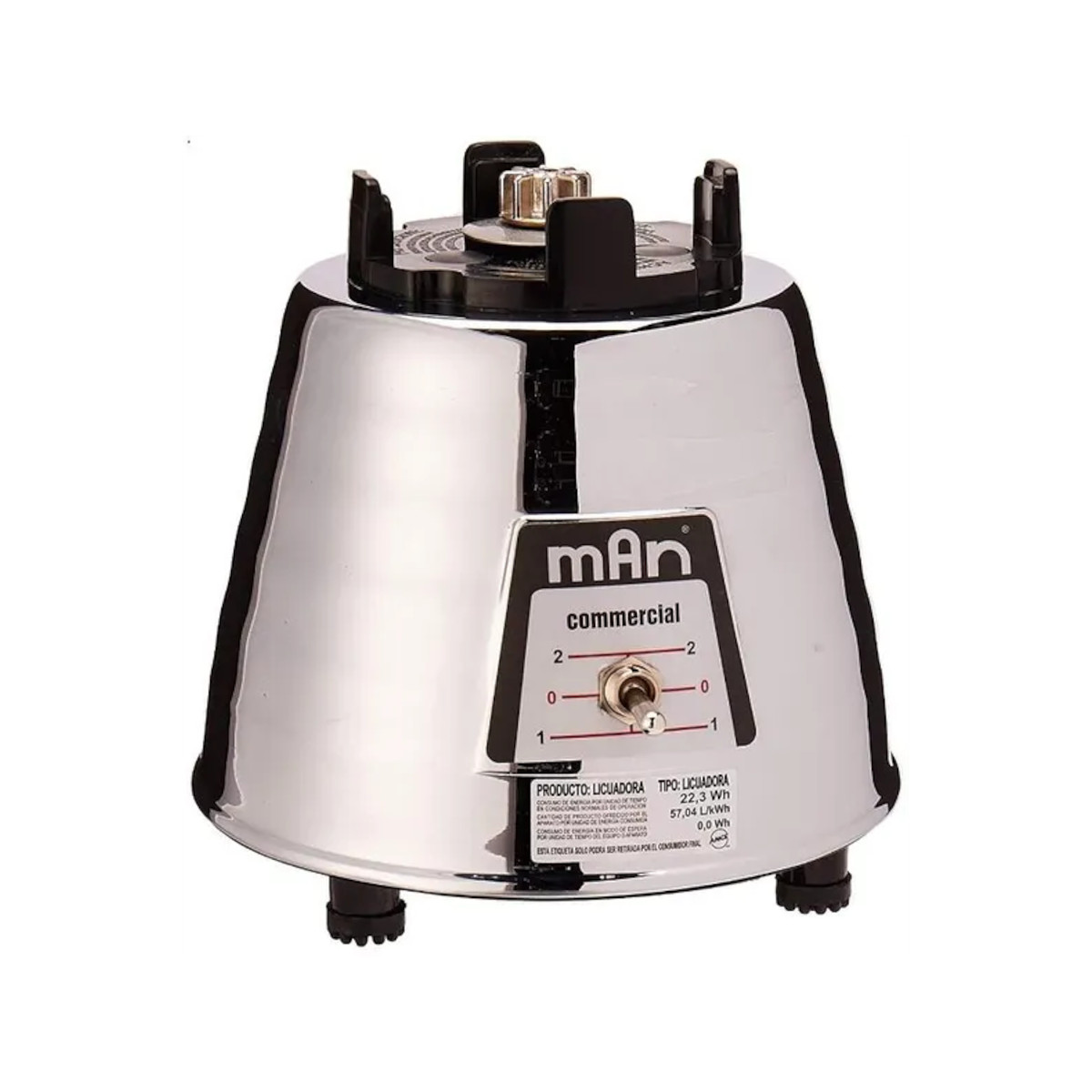 Licuadora MAN LMV-2025 vaso Vidrio 1.5 Lt. 2 vel. 700W + vaso plástico.