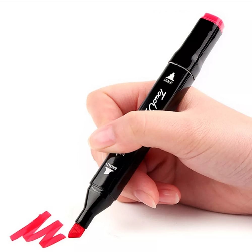 Marcadores Doble Punta Plumones Punta Pincel Iforu 100 Color