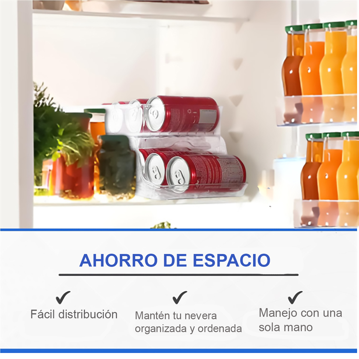 Dispensador de Latas de Refresco y Cerveza para Refrigerador