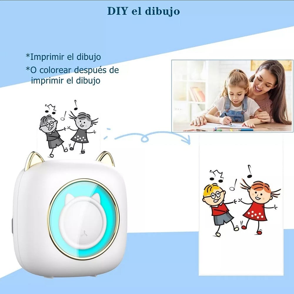 Mini Impresora Térmica Inalámbrica Con Bluetooth Portátil