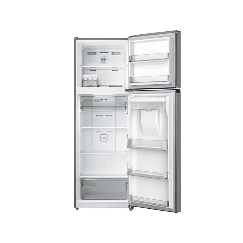 Refrigerador Midea MDRT489MTM46W 13 Pies Top Mount Silver.