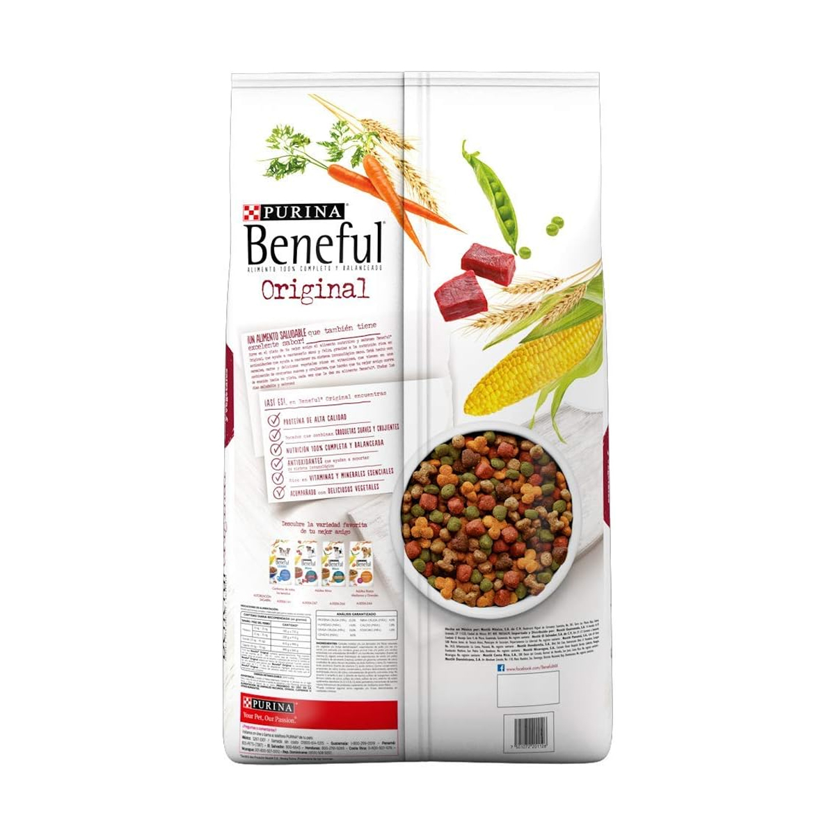 Alimento Beneful Original Perro Adulto Carne en Bolsa 10 kg