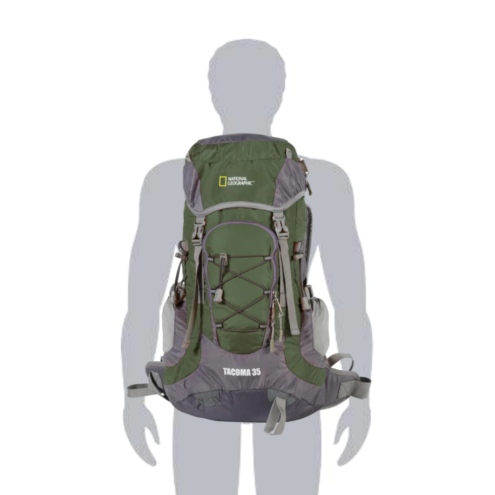 Mochila Senderismo Tacoma Verde 35 L National Geographic Mod. MNG5351