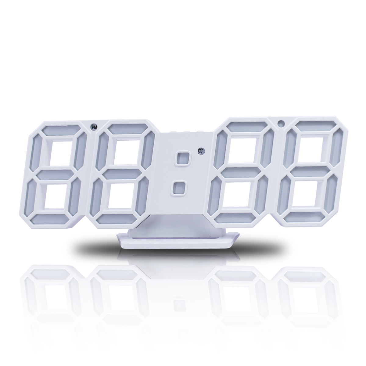 Reloj Digital 3d Despertador De Escritorio