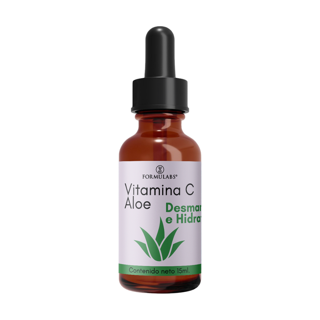  Serum Facial Vitamina C, Con Aloe, Desmanchante 15ml, Día Y Noche, Todo tipo de piel 2 piezas