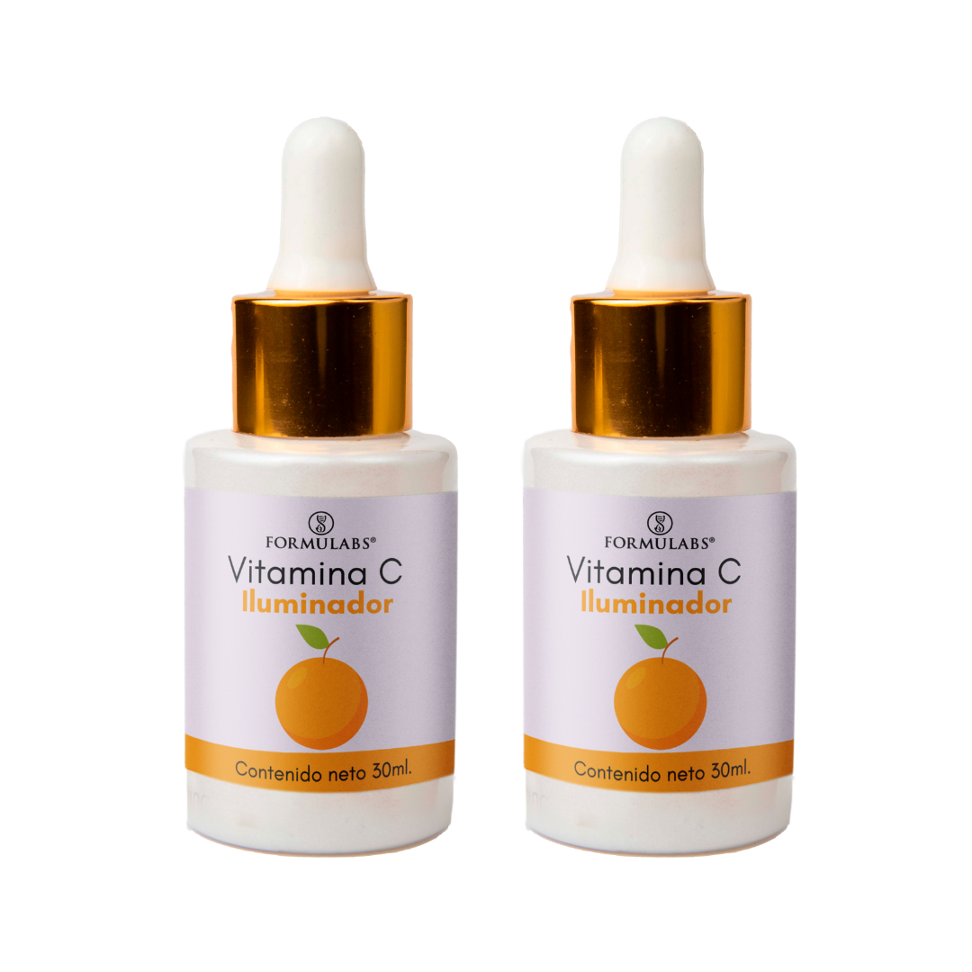 Serum de Vitamina C, Iluminador y Antioxidante, 30ml Día y noche, 2 piezas