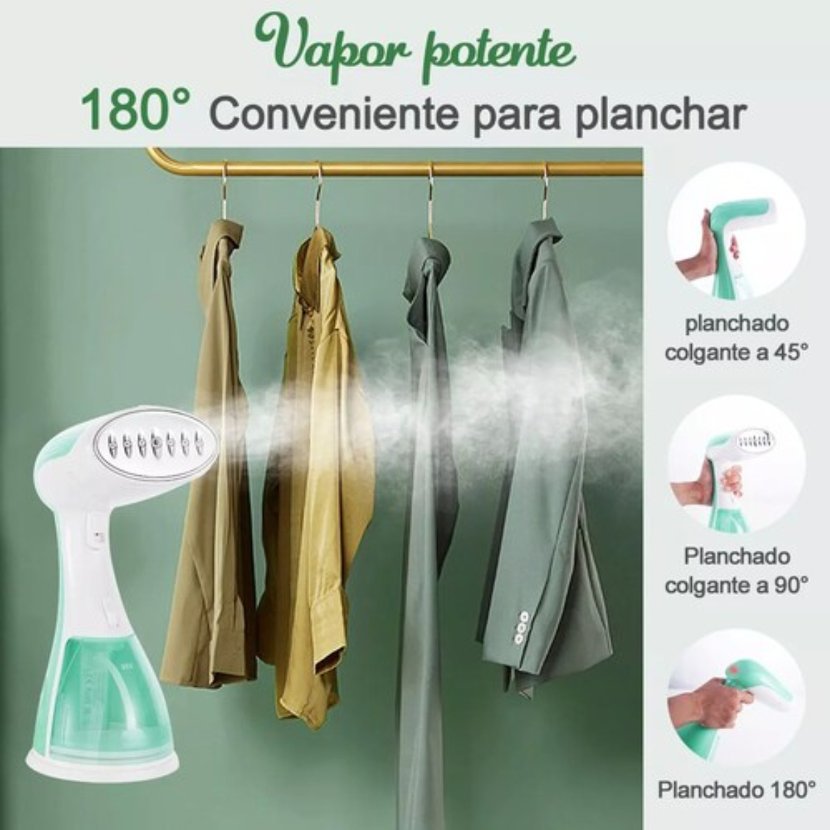 Plancha De Vapor Vertical Portátil, Vaporizador Ropa 1100w