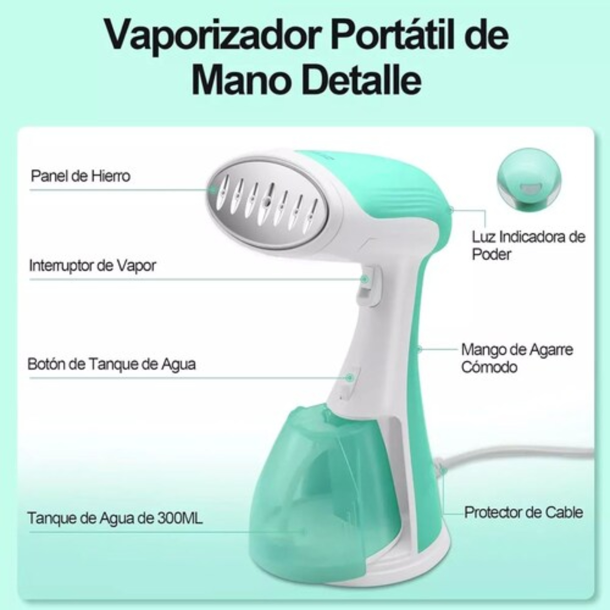 Plancha De Vapor Vertical Portátil, Vaporizador Ropa 1100w
