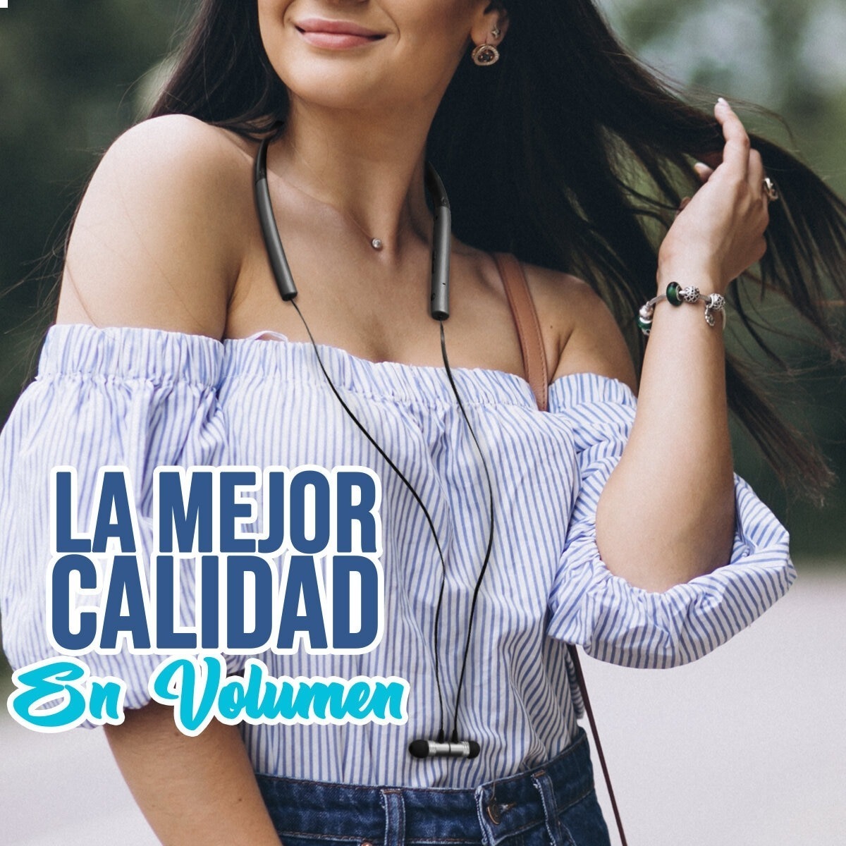 Audífonos Bluetooth Deportivos Manos Libres Inalambrico Sport Neck Band Resistente A Sudor Negro.