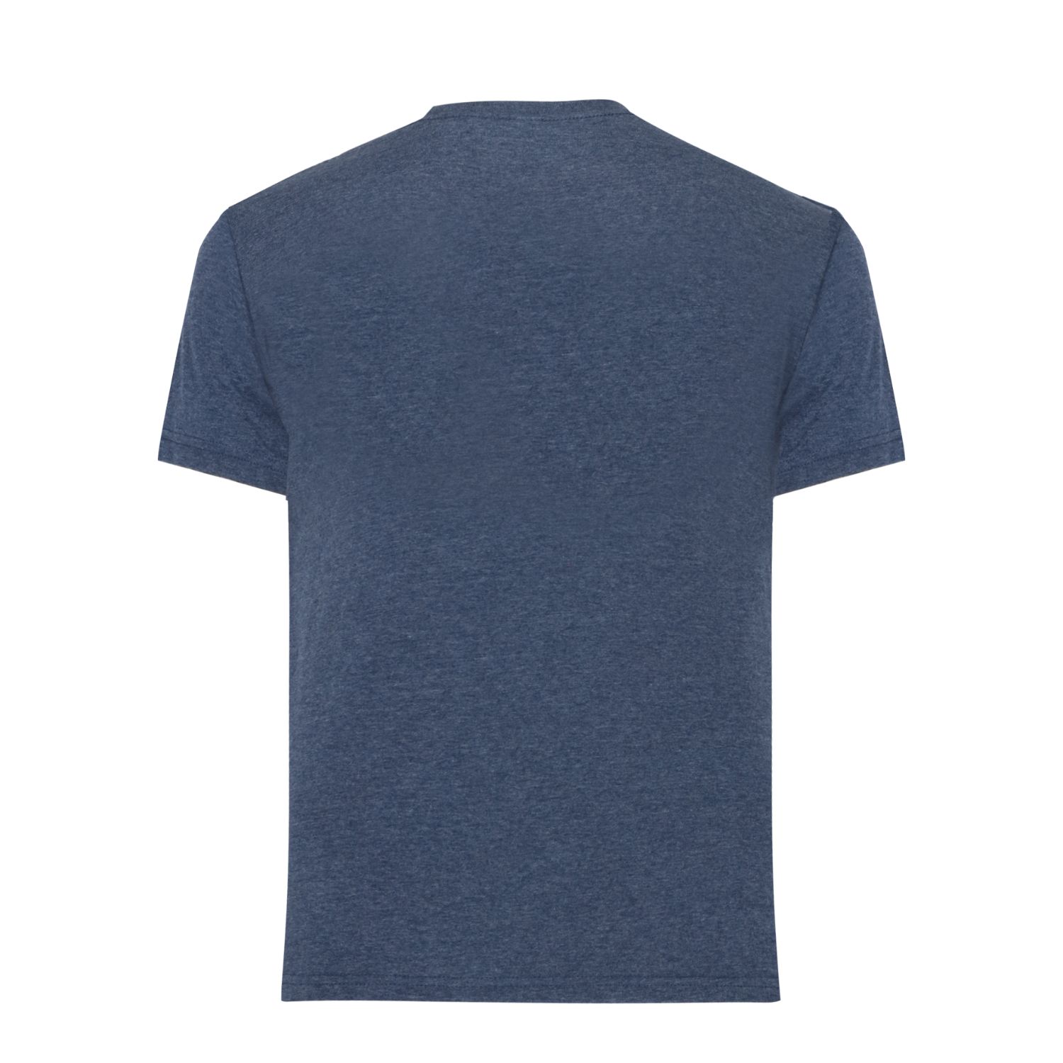 Playera Para Hombre Basica Cuello Redondo Color Azul Jaspe