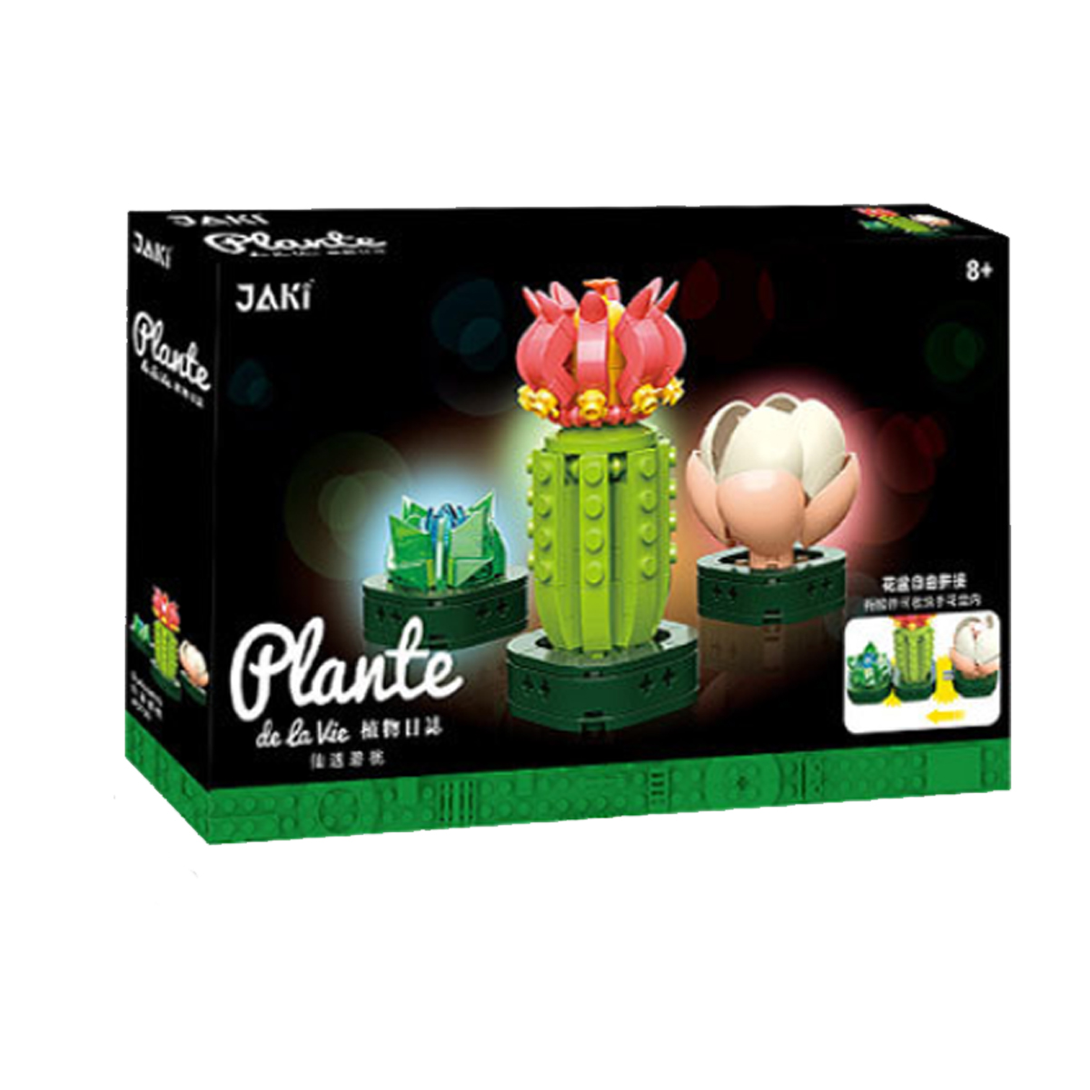 Bloques de Construcción Diseño Planta Cactus.