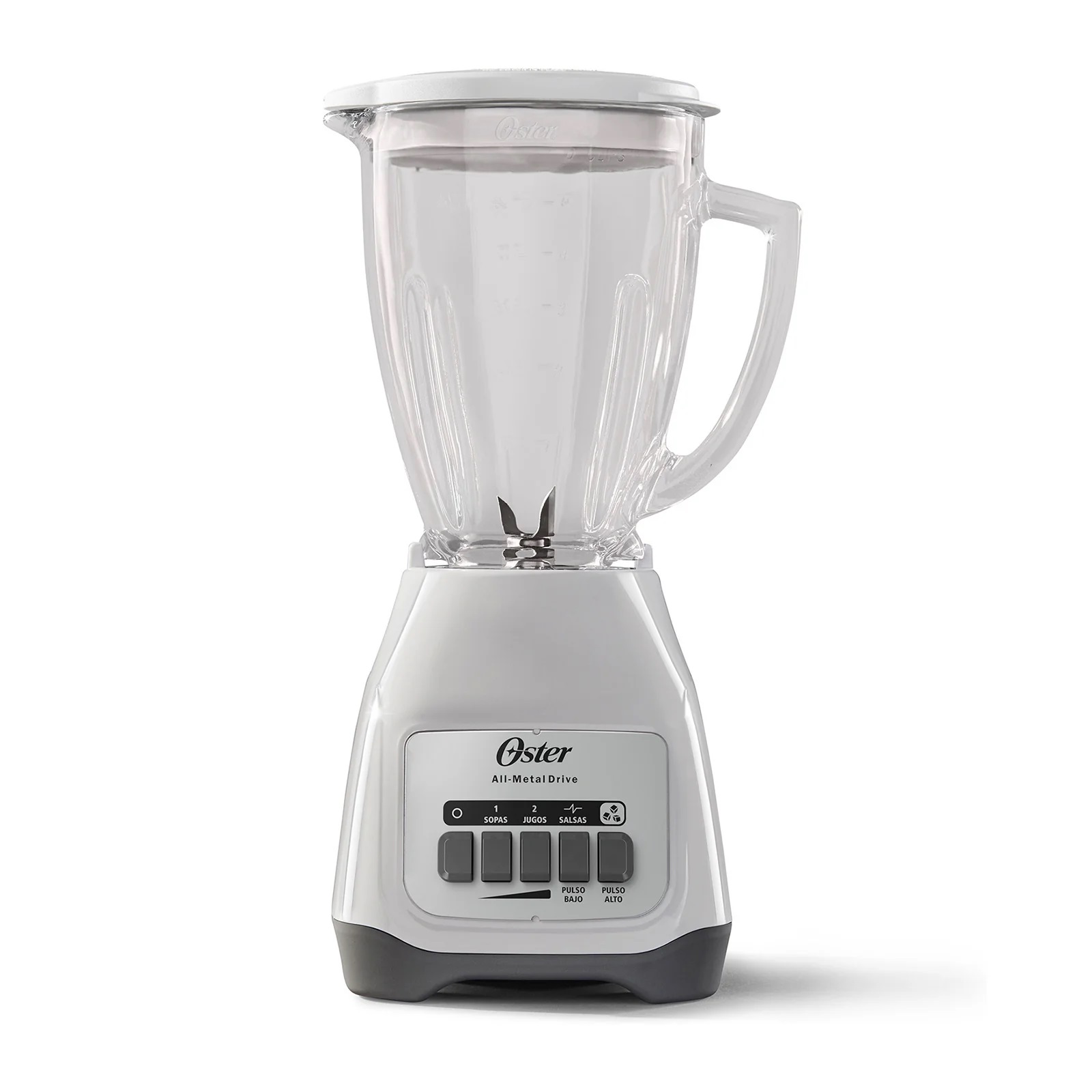 Licuadora Oster Vaso de Vidrio 1.5 Litros 2 Velocidades BLSTKAG-WPB