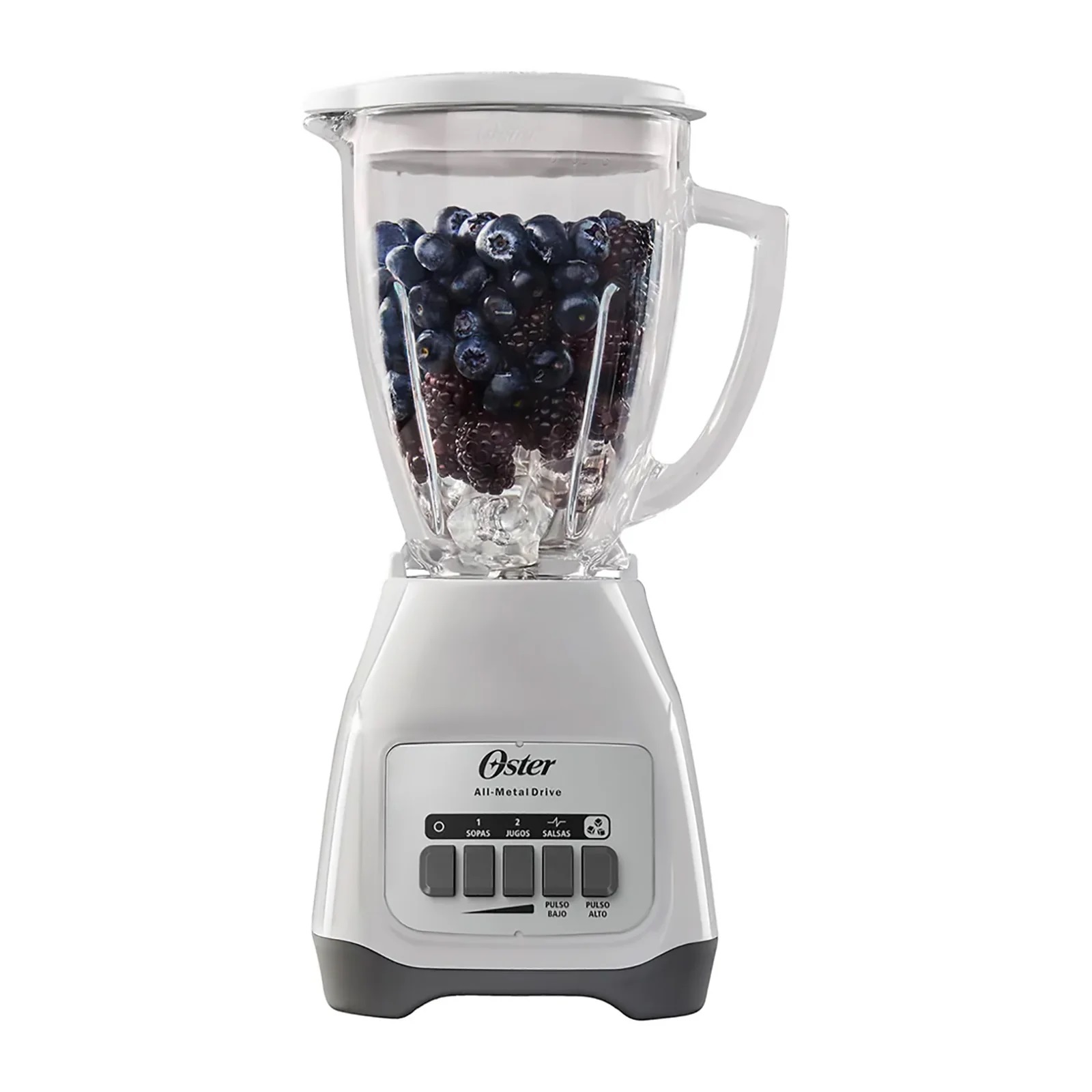 Licuadora Oster Vaso de Vidrio 1.5 Litros 2 Velocidades BLSTKAG-WPB
