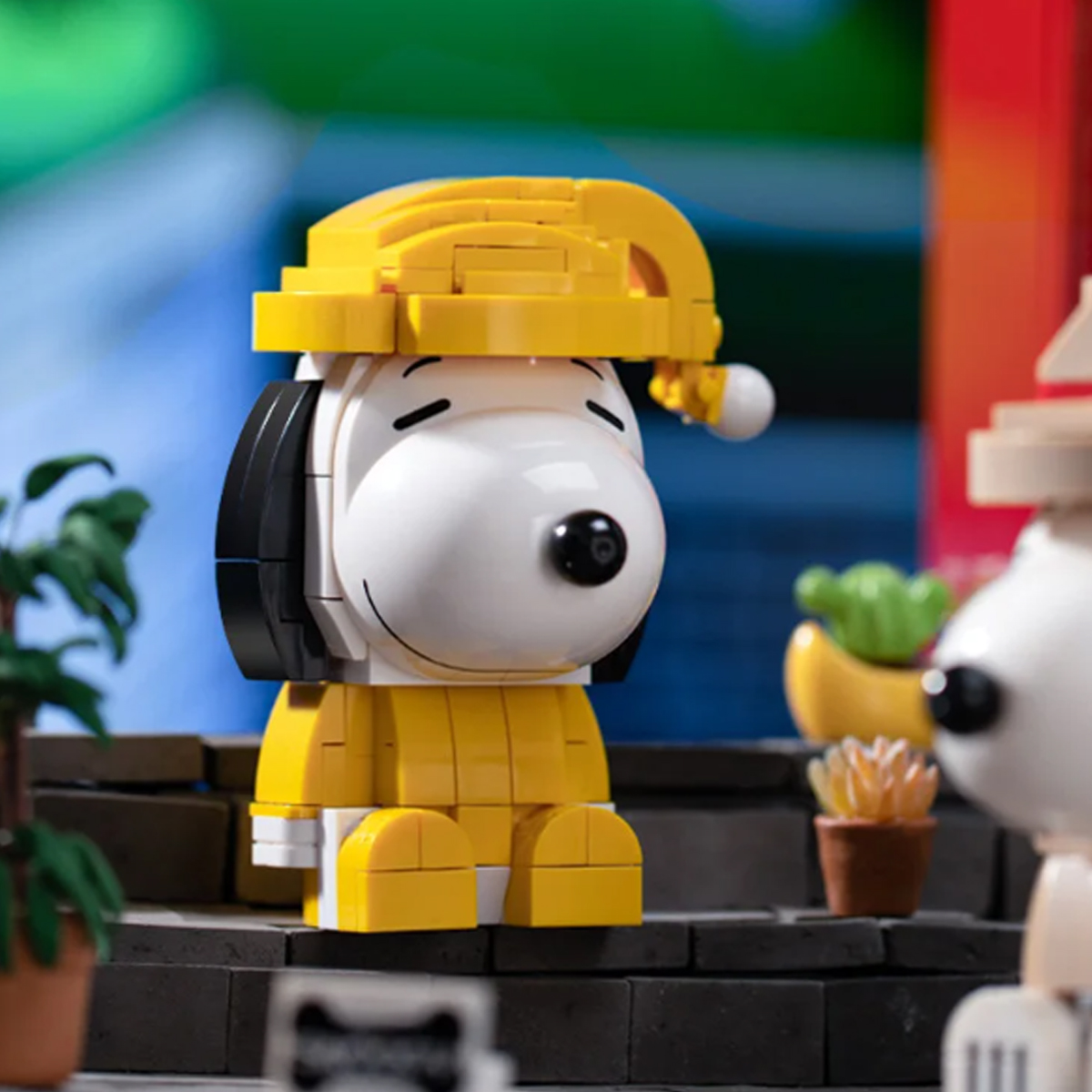 Bloques de Construcción Diseño Snoopy en Pijama.