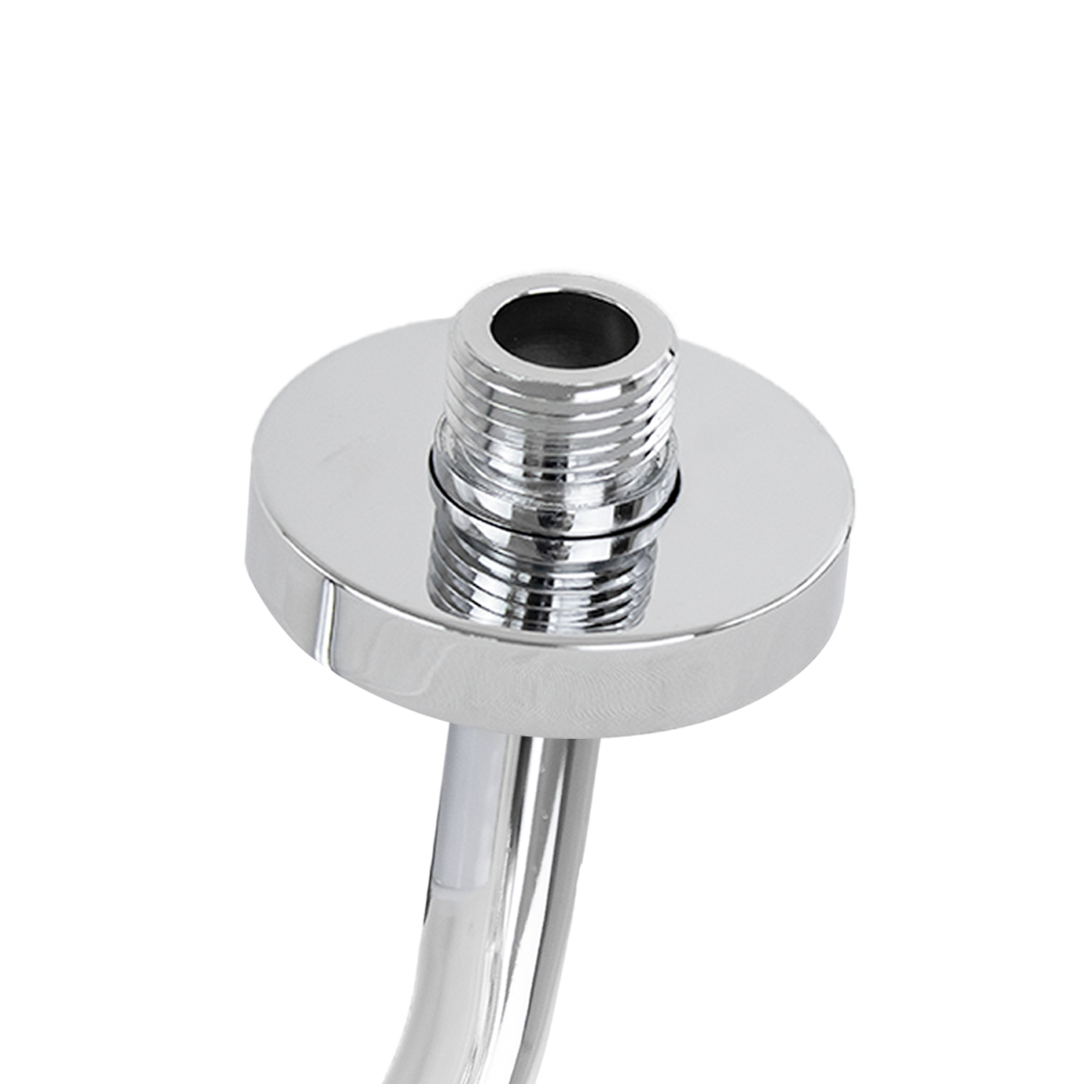 Brazo redondo con chapetón para regadera marca Gravita