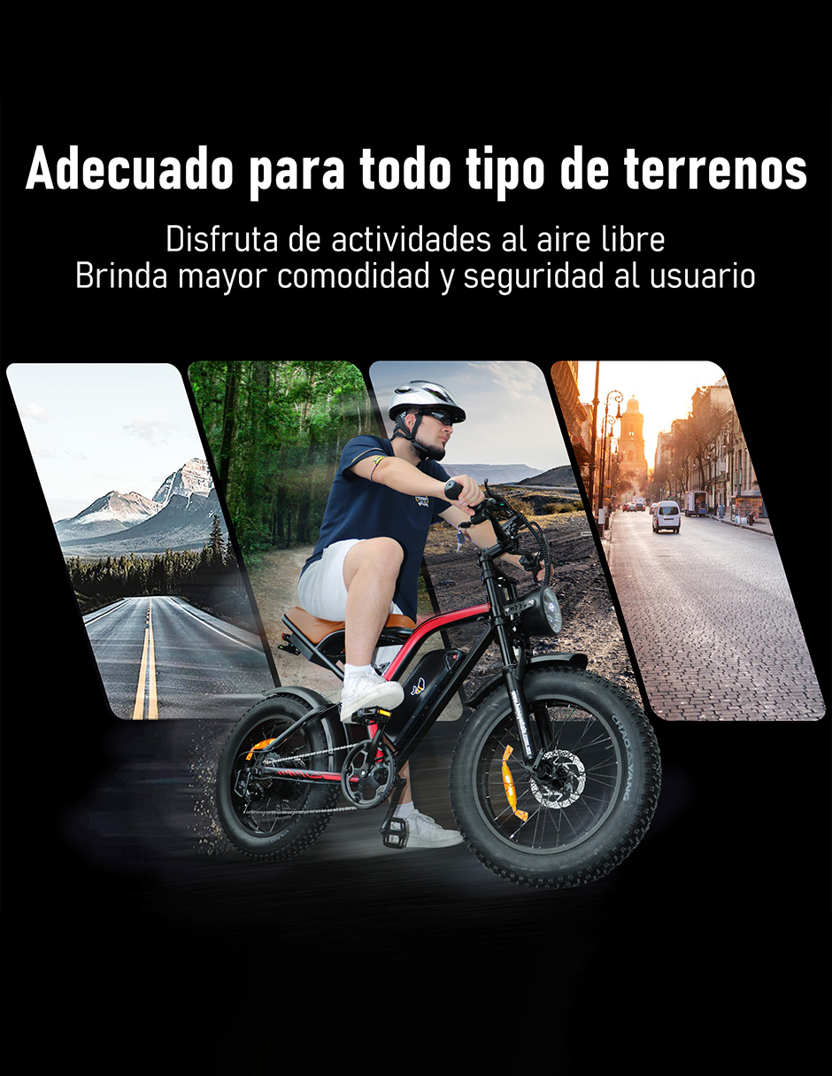 Bicicleta Eléctrica Honey Whale K6 Rojo