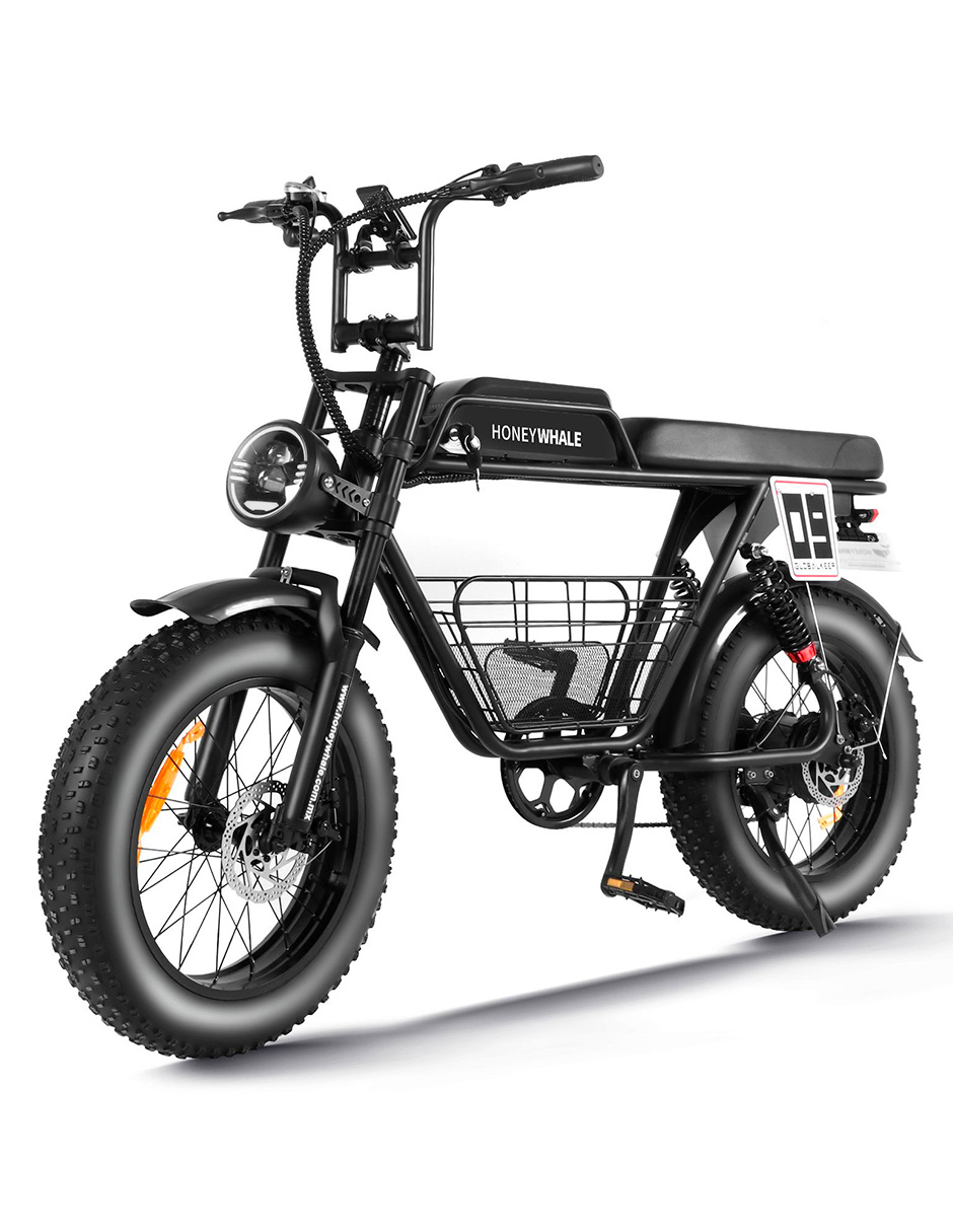 Bicicleta Eléctrica Honey Whale K7 Negro