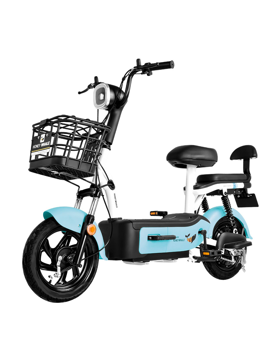 Motobici eléctrica Honey Whale U1S Azul.