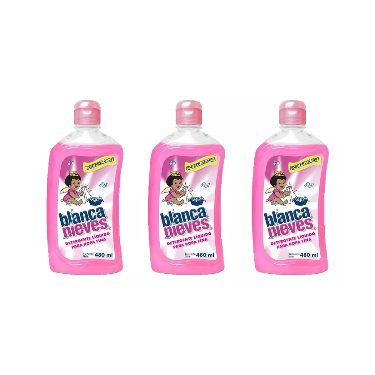 Detergente Liquido Blanca Nieves 3 Piezas de 480 ml