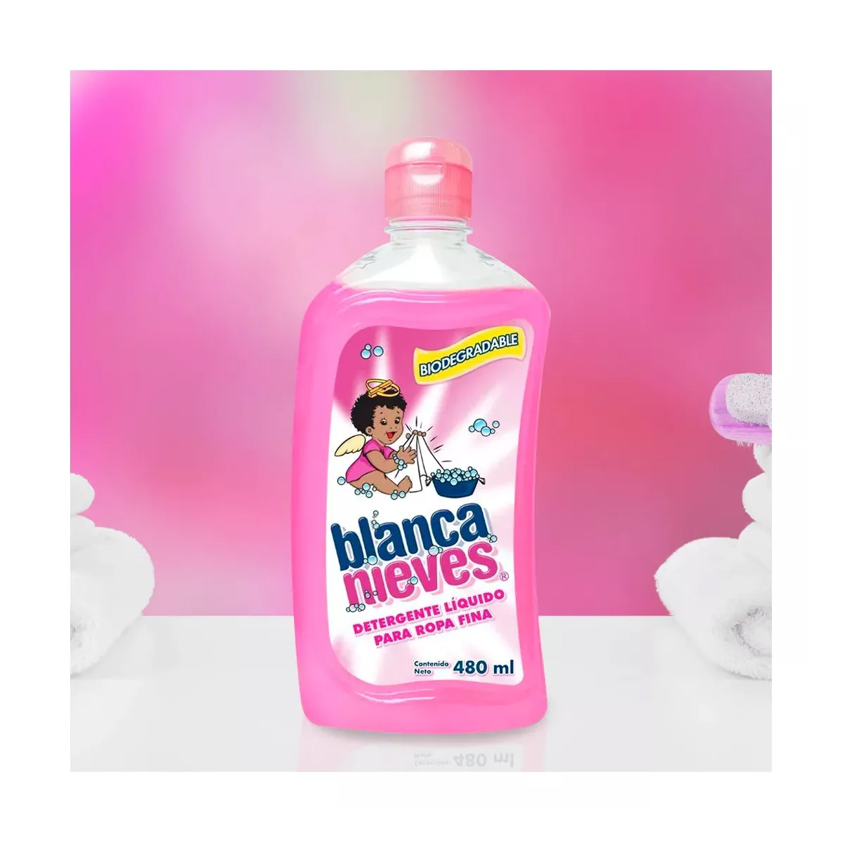 Detergente Liquido Blanca Nieves 12 Piezas de 480 ml c/u