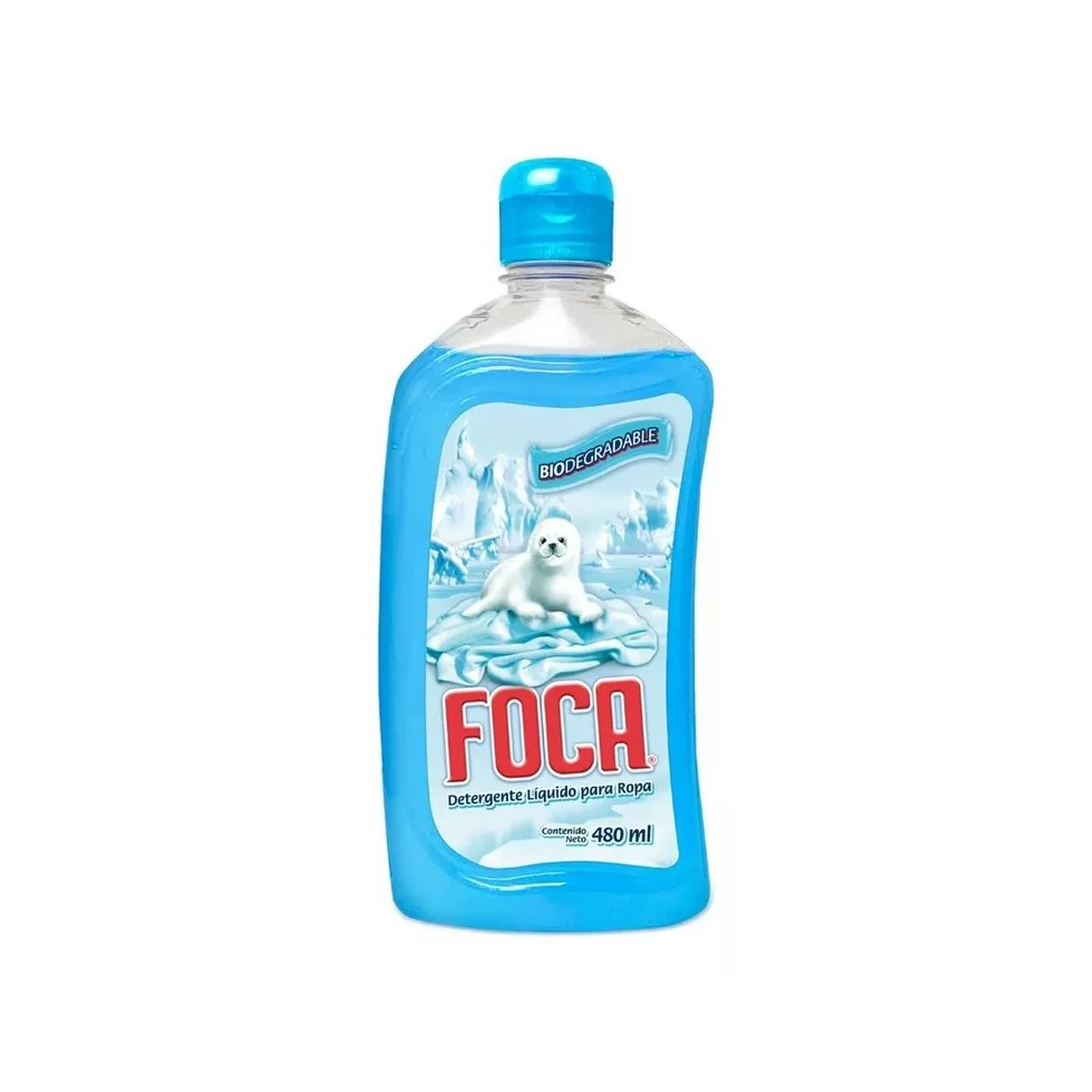 Detergente Líquido Foca 6 Piezas de 480 ml c/u