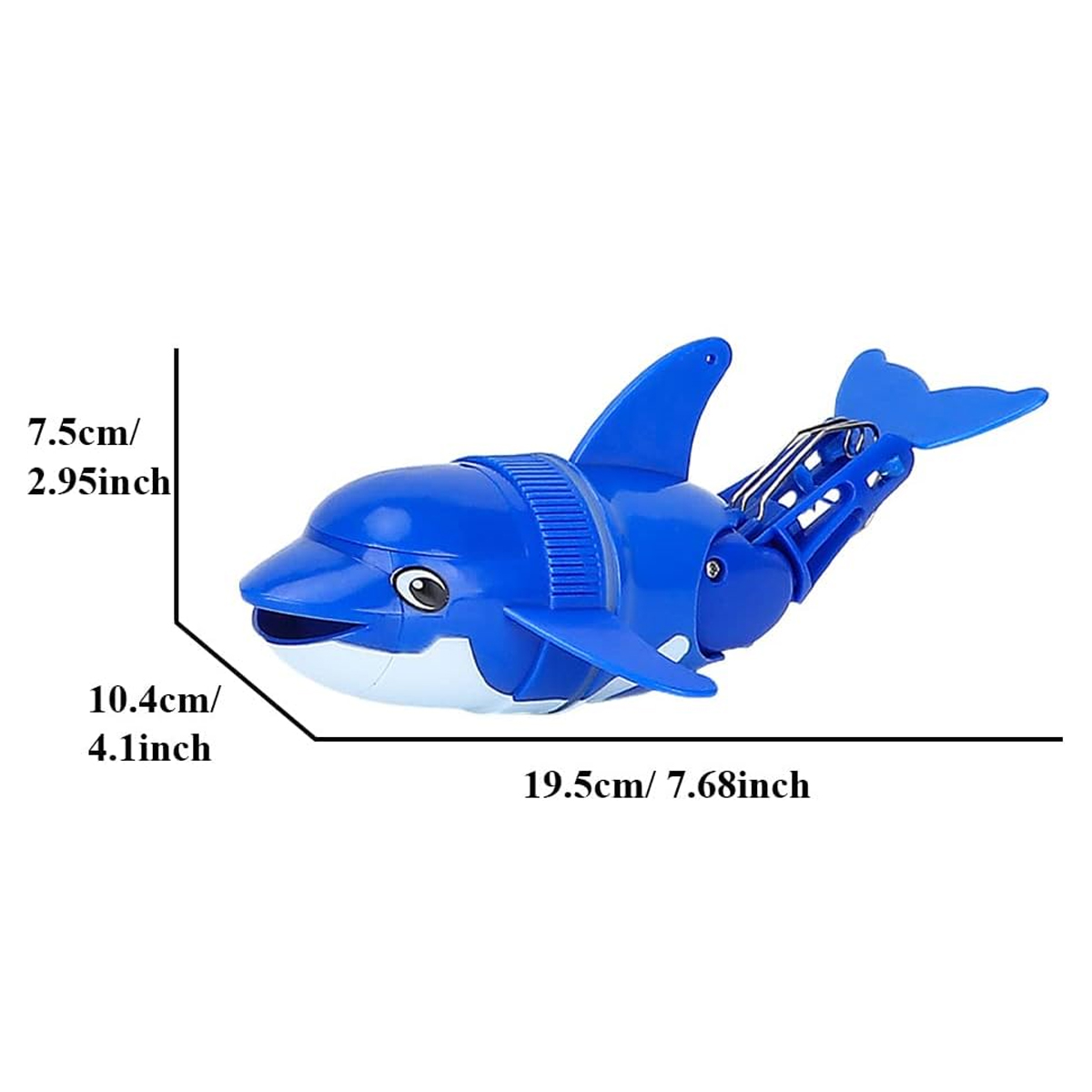 Juguete De Baño Diseño Delfín Electrico Azul