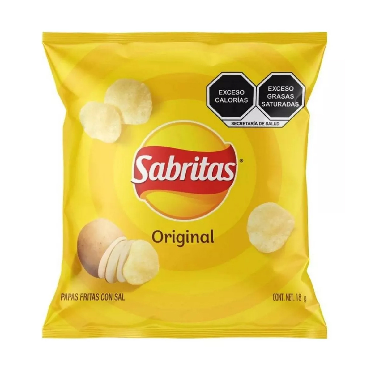 Papas Sabritas Originales 18 Piezas de 18 gramos c/u