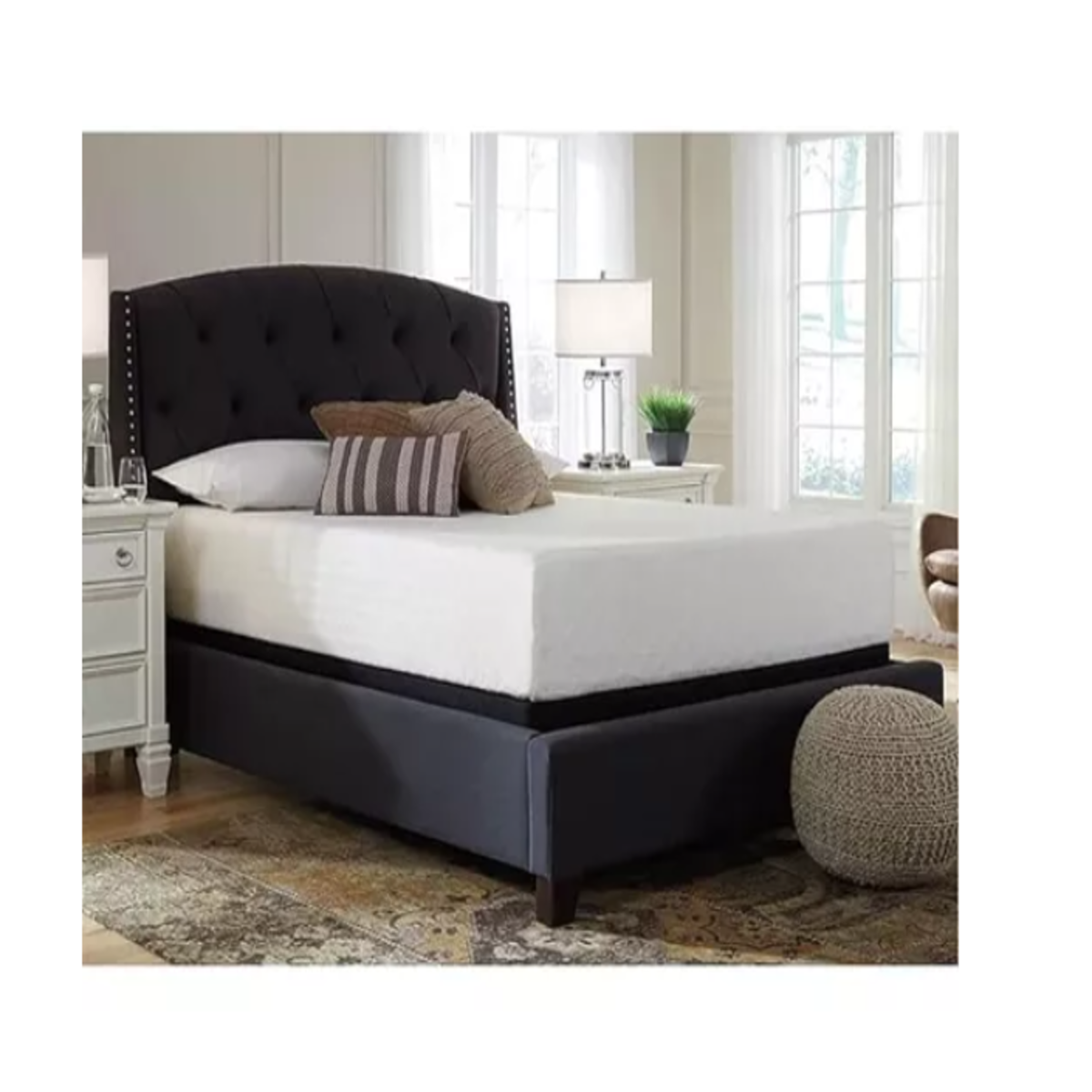 Colchon Memori Memory Foam Matrimonial Doble Capa Ortopedico 137 cm x 190 cm x 20 cm