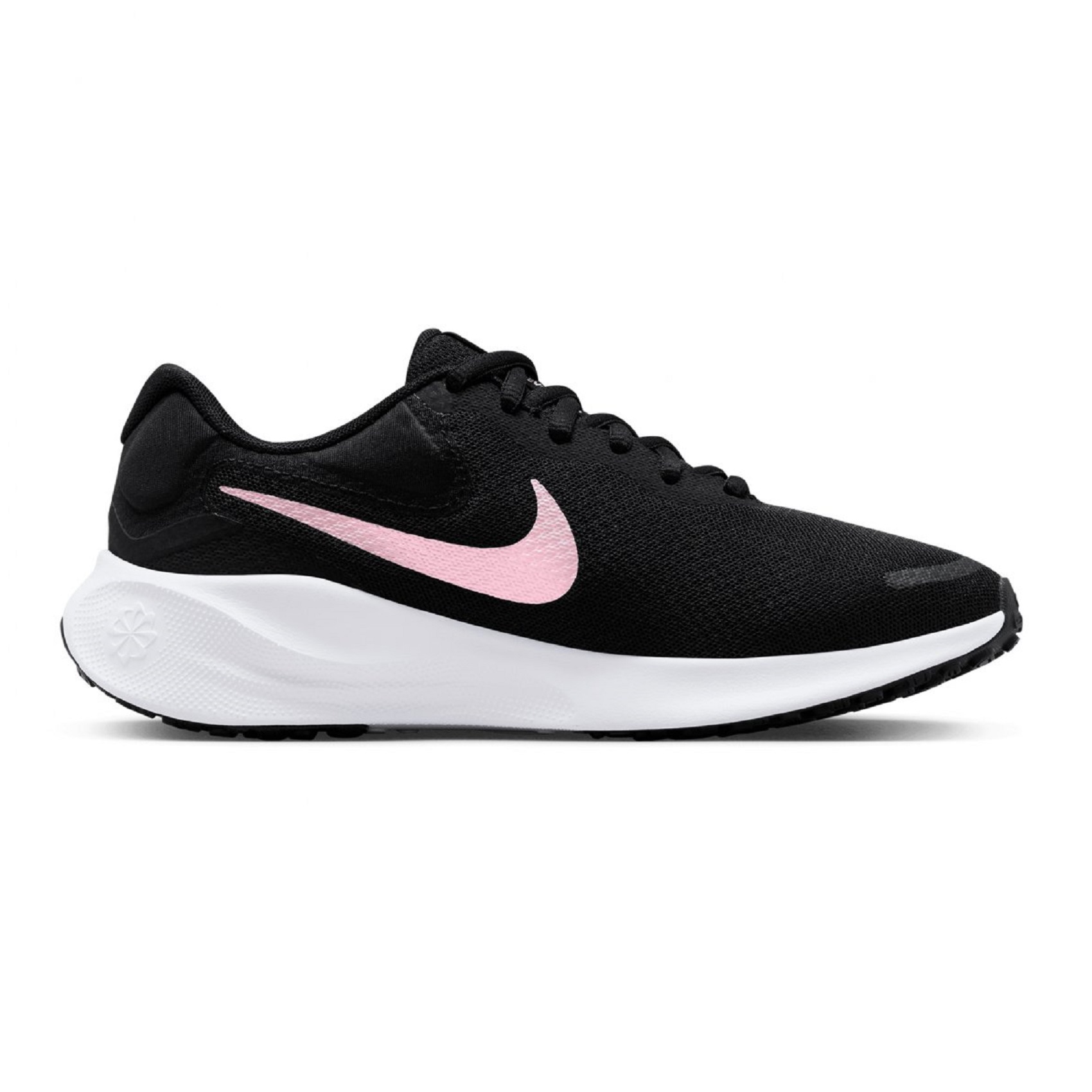 Tenis Nike Revolution 7 Negro/blanco/rosa Mujer Talla #23.5