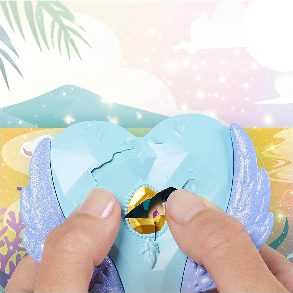 Hatchimals Pixies Riders Azul Alas Azul Gema Amarilla