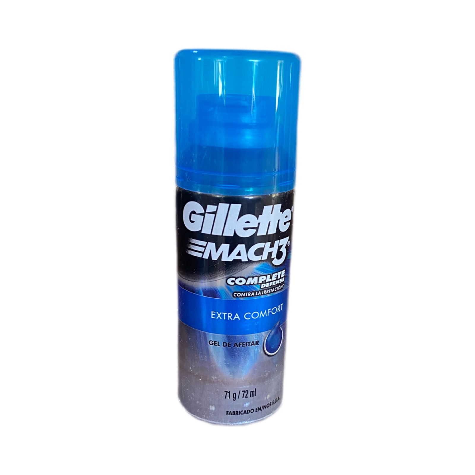 Gel Para Afeitar Gillette Mach3 Extra Confort 72ml Caja 4pz