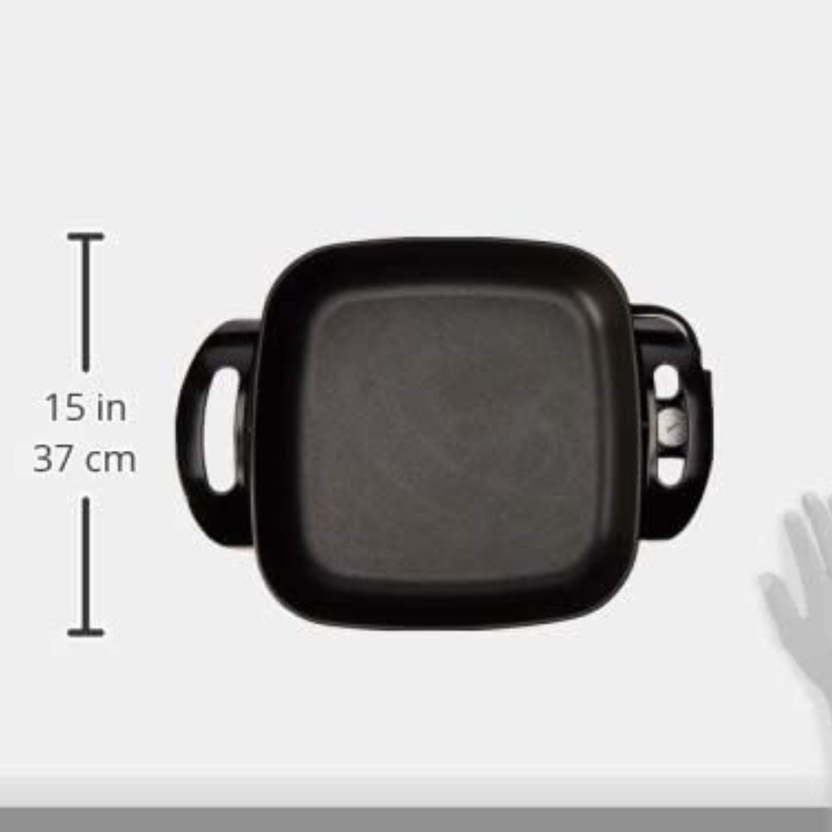 Sartén Eléctrico Oster Color Negro Modelo 2188812 Tapa de Vidrio Antiadherente.