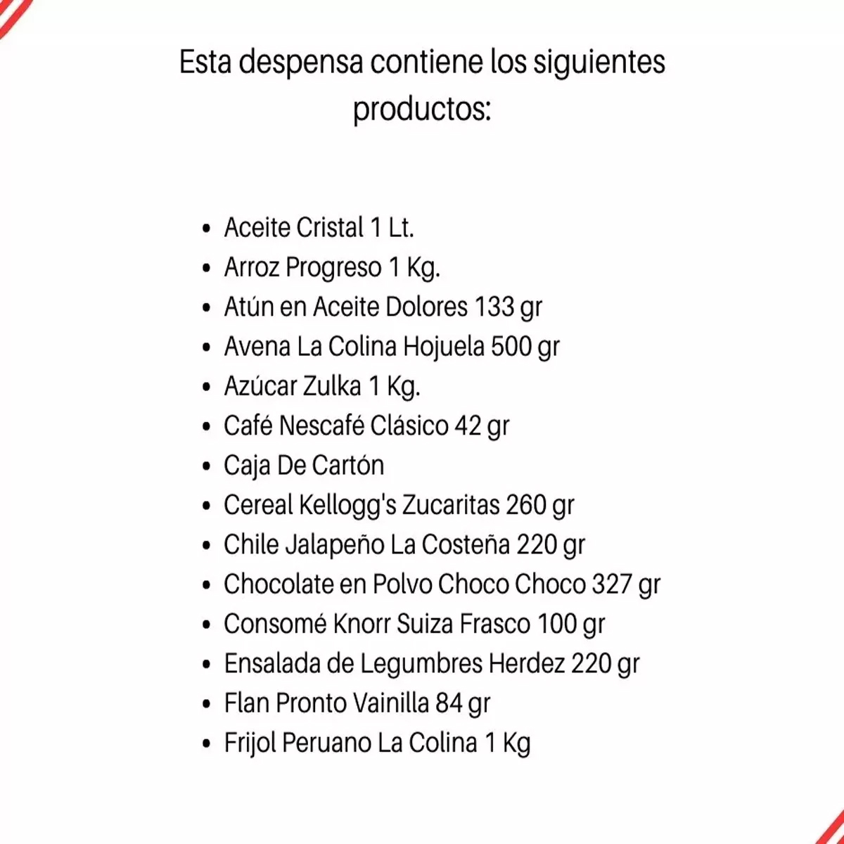 Despensa Completa con 27 Productos