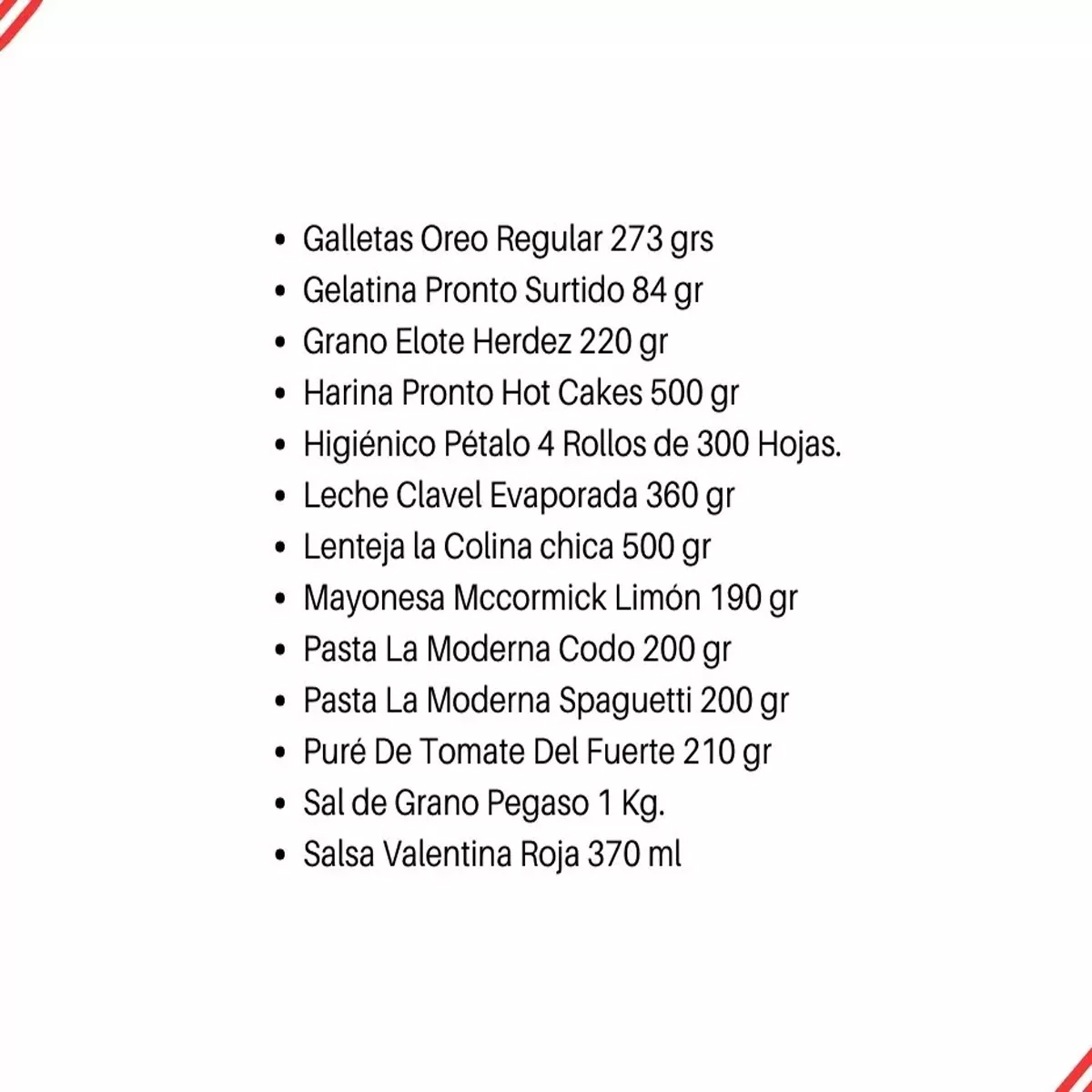 Despensa Completa con 27 Productos