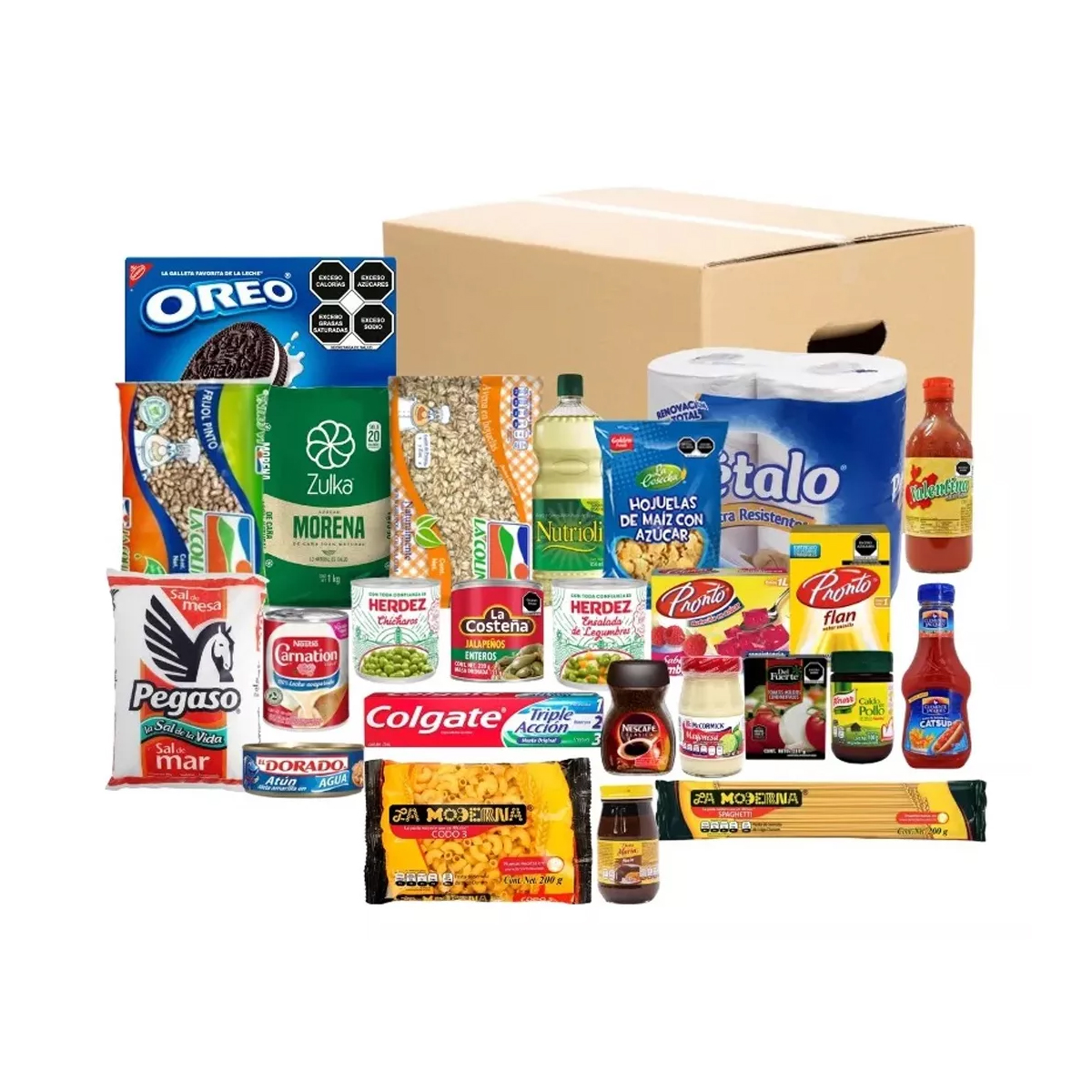 Despensa Empresarial Completa con 25 Productos en Caja