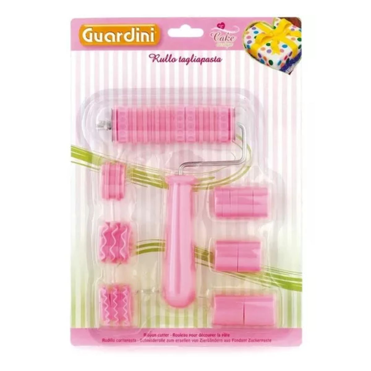 Rodillo Italiano Para Fondant y para Cortar Pasta De Diferentes Diseños
